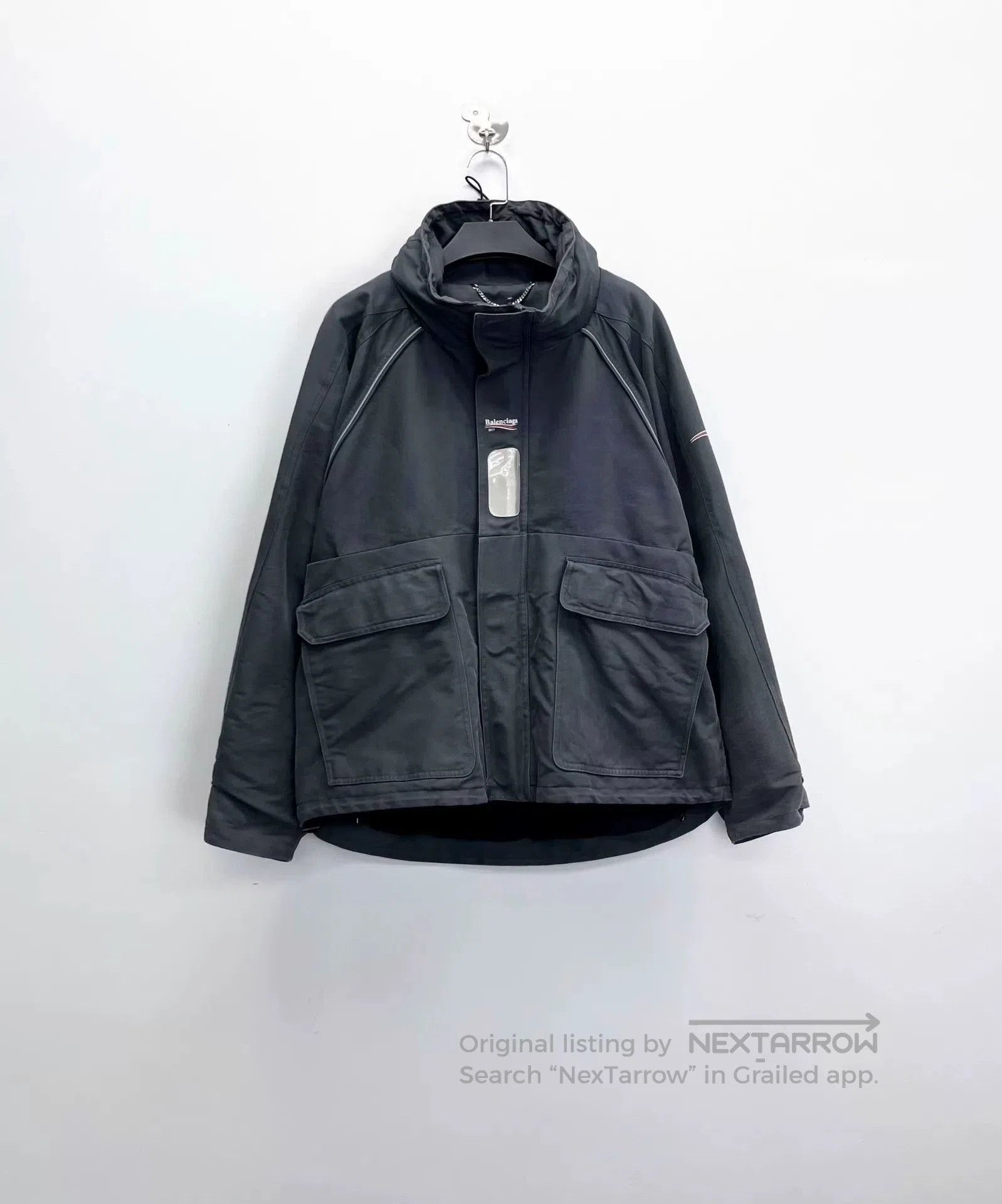 Balenciaga Balenciaga Coke Embroidered Parka Coat. Size US S / EU 44-46 / 1 - 1 Thumbnail