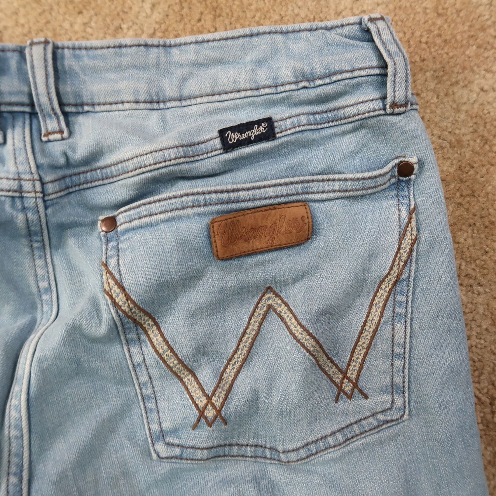 Wrangler Wrangler Retro Mid Rise Trouser Bootcut Jeans Women 34x34 Denim Blue 5-Pocket Cowboy Retro Relaxed Fit Mens? Size 24" / US 00 / IT 34 - 7 Thumbnail