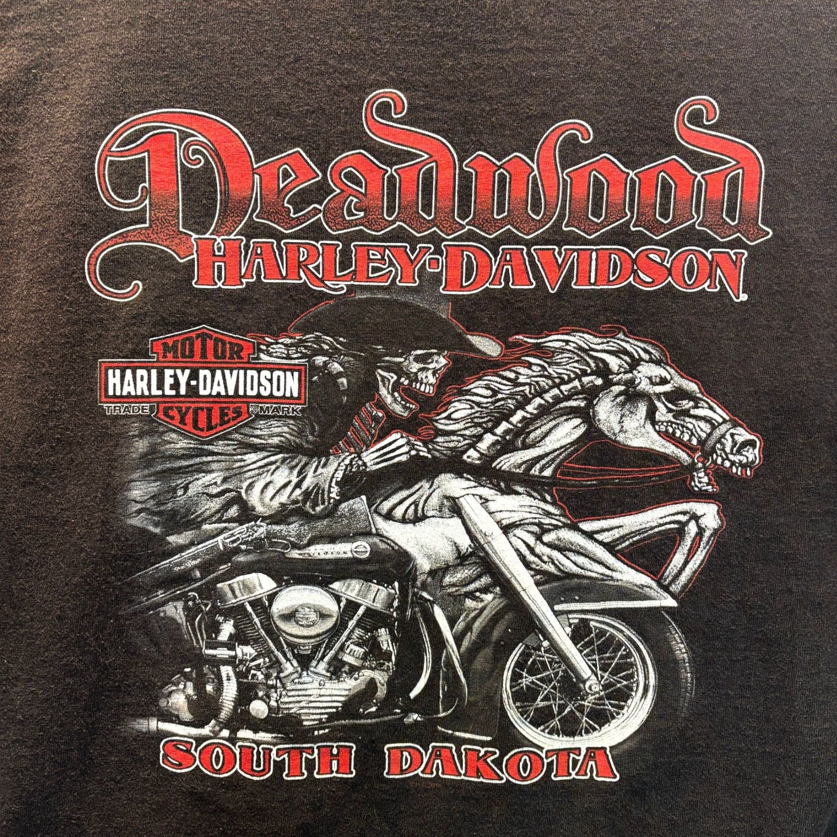 Harley Davidson Harley Davidson Sweatshirt Mens 2XL Black Deadwood South Dakota Pullover Crew Neck Long Sleeve Distinctive Outdoor Classic Sweatshirt Size US XXL / EU 58 / 5 - 3 Thumbnail