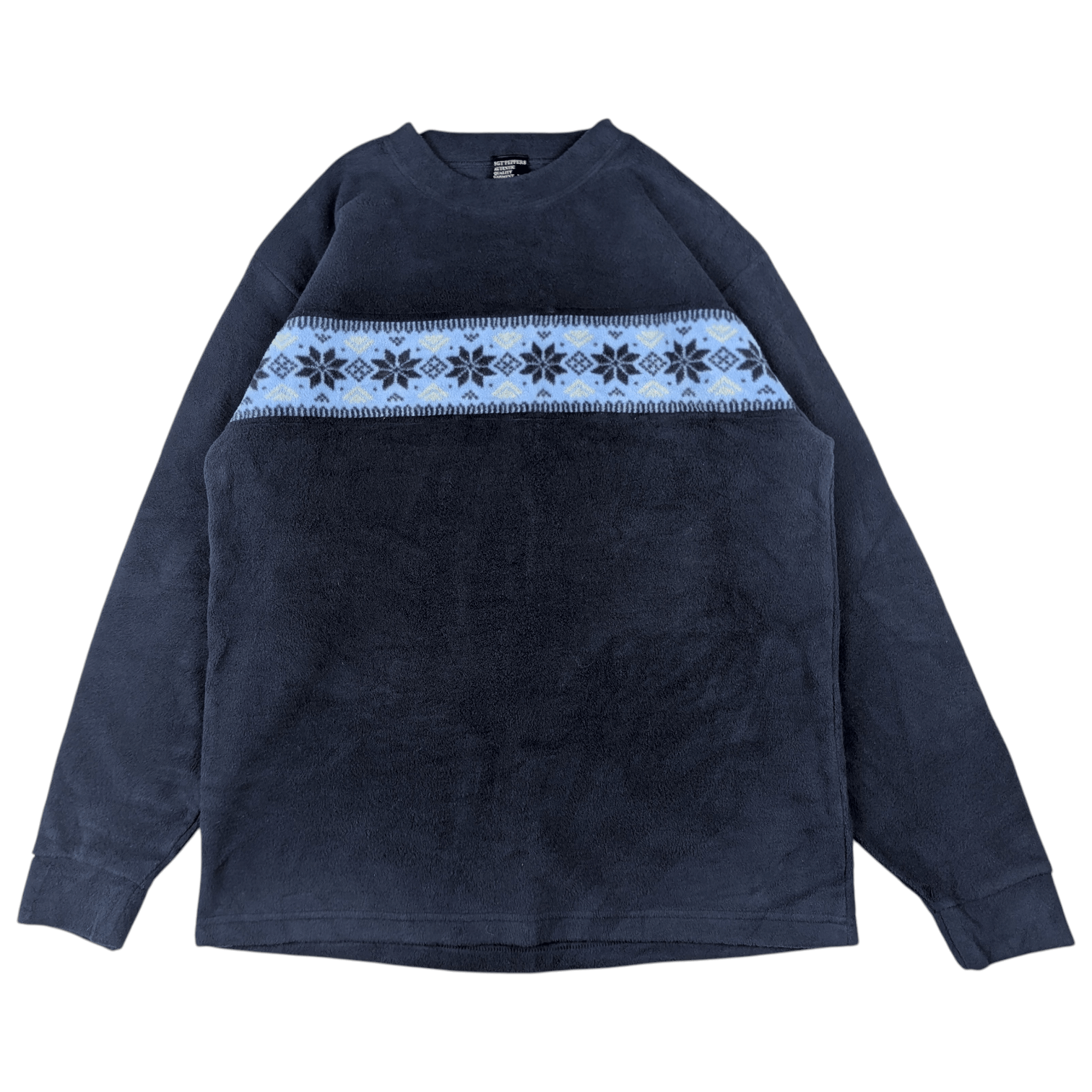 Japanese Brand Vintage 90's SGT PEPPERS Floral Design Fleece Sweatshirts Size US M / EU 48-50 / 2 - 3 Thumbnail
