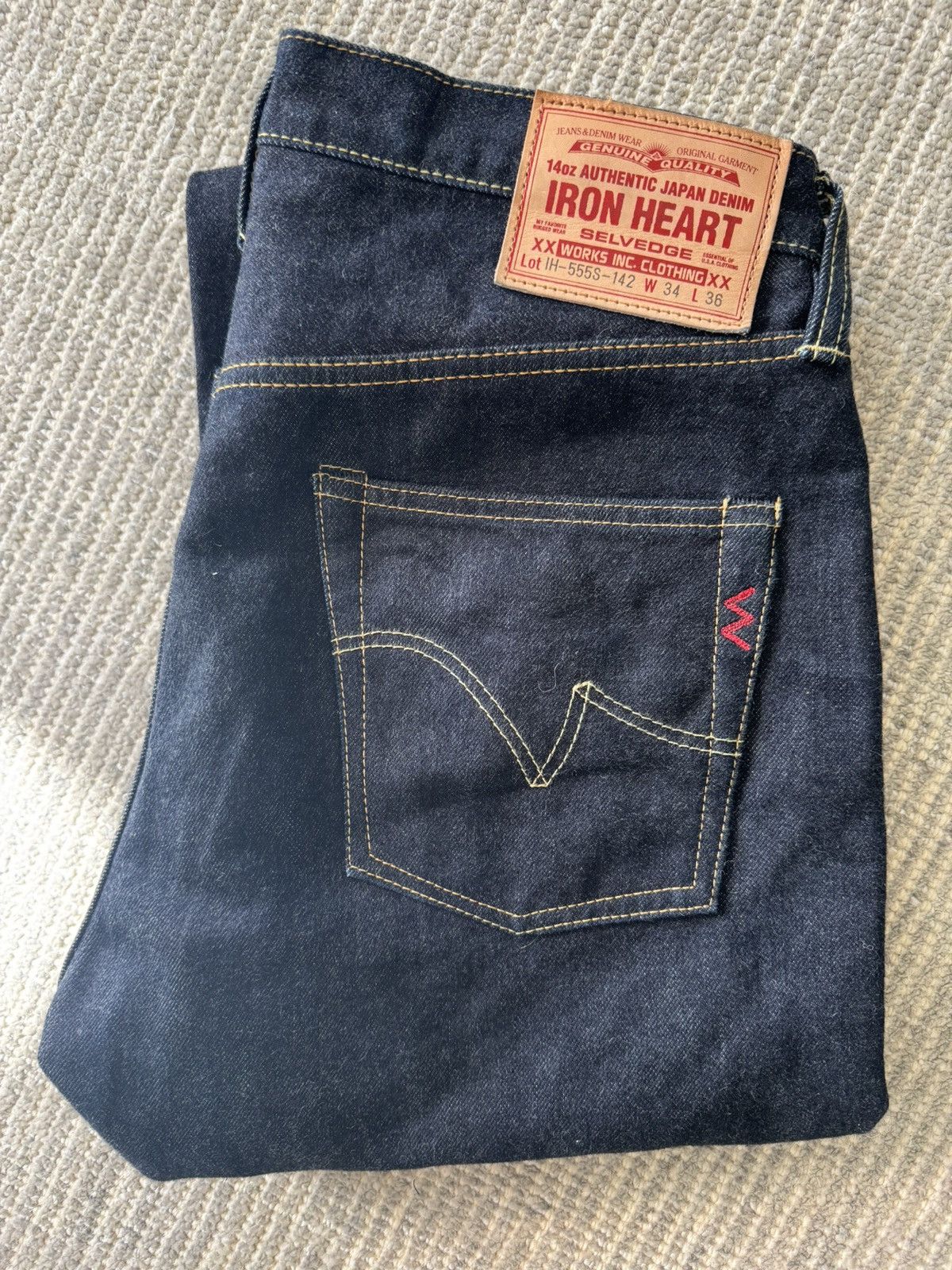 Iron Heart 14oz Selvedge Denim Super Slim Cut Jeans