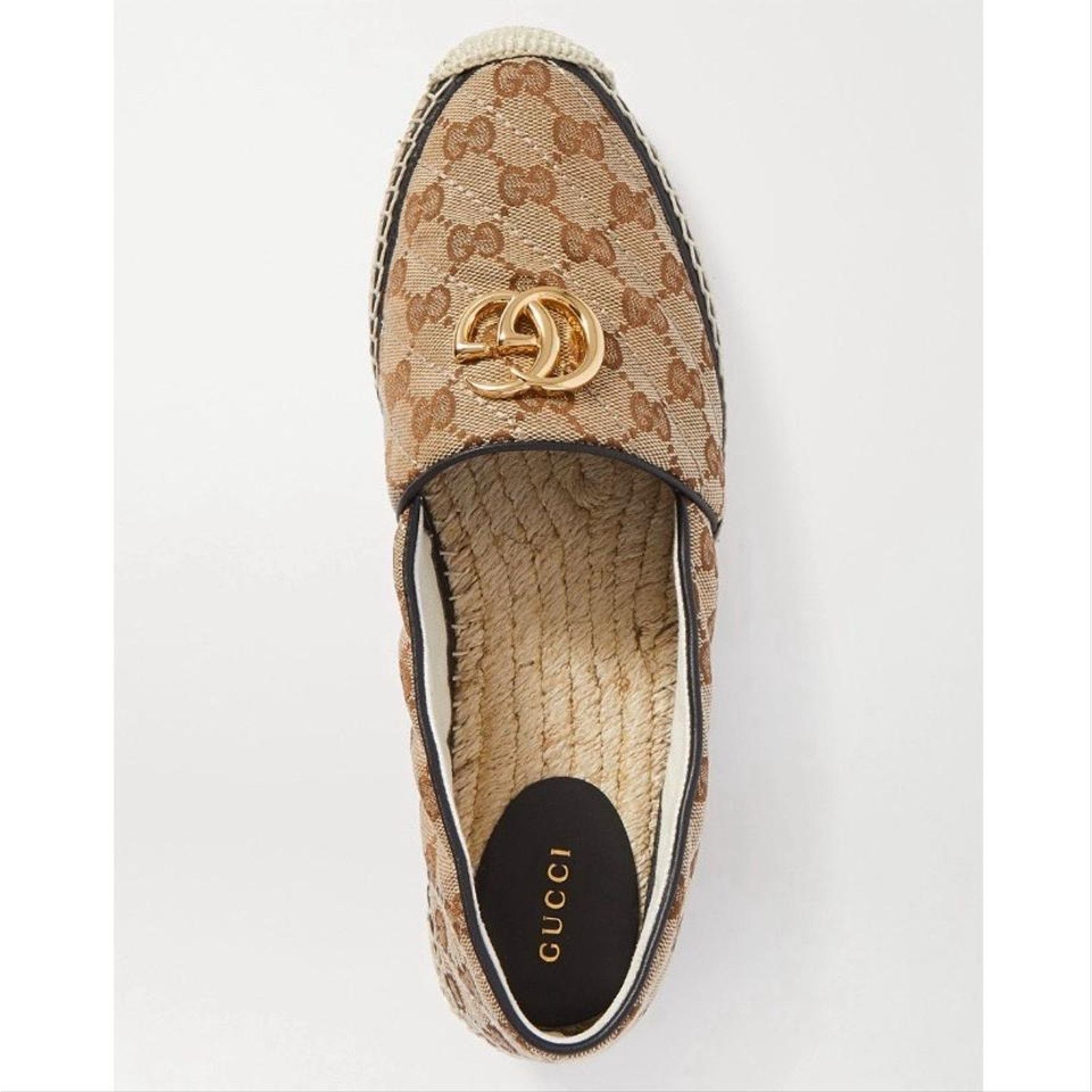 Gucci Pilar marmont GG logo matelasse canvas espadrilles Size US 8 / IT 38 - 7 Thumbnail