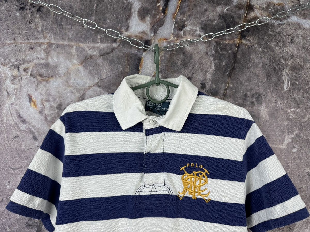 Ralph Lauren Men’s Polo Ralph Lauren Polo Shirt Striped White Blue Size M Size US M / EU 48-50 / 2 - 2 Thumbnail