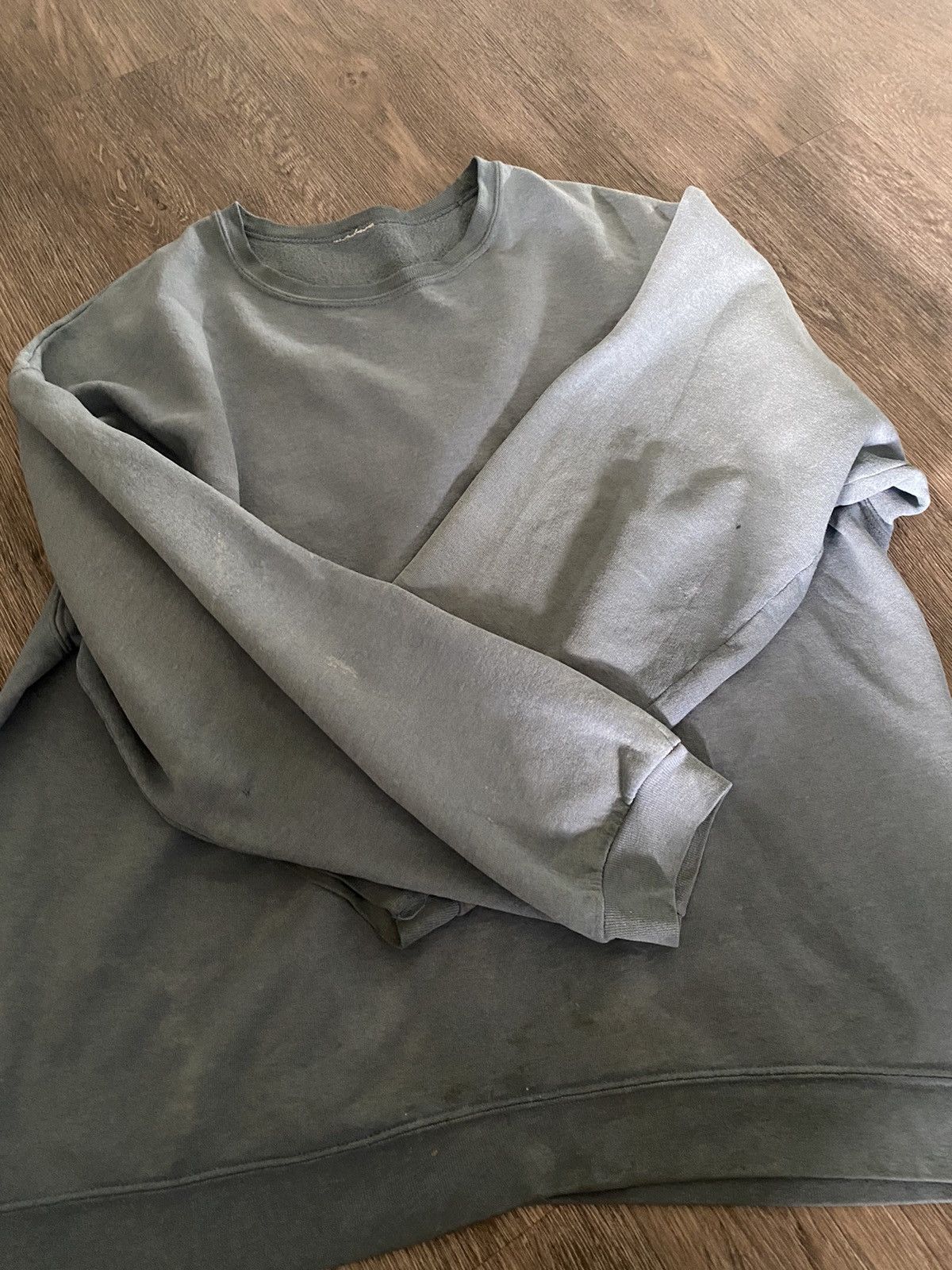 Vintage Blank vintage sunbathed sweatshirt Size US L / EU 52-54 / 3 - 2 Thumbnail