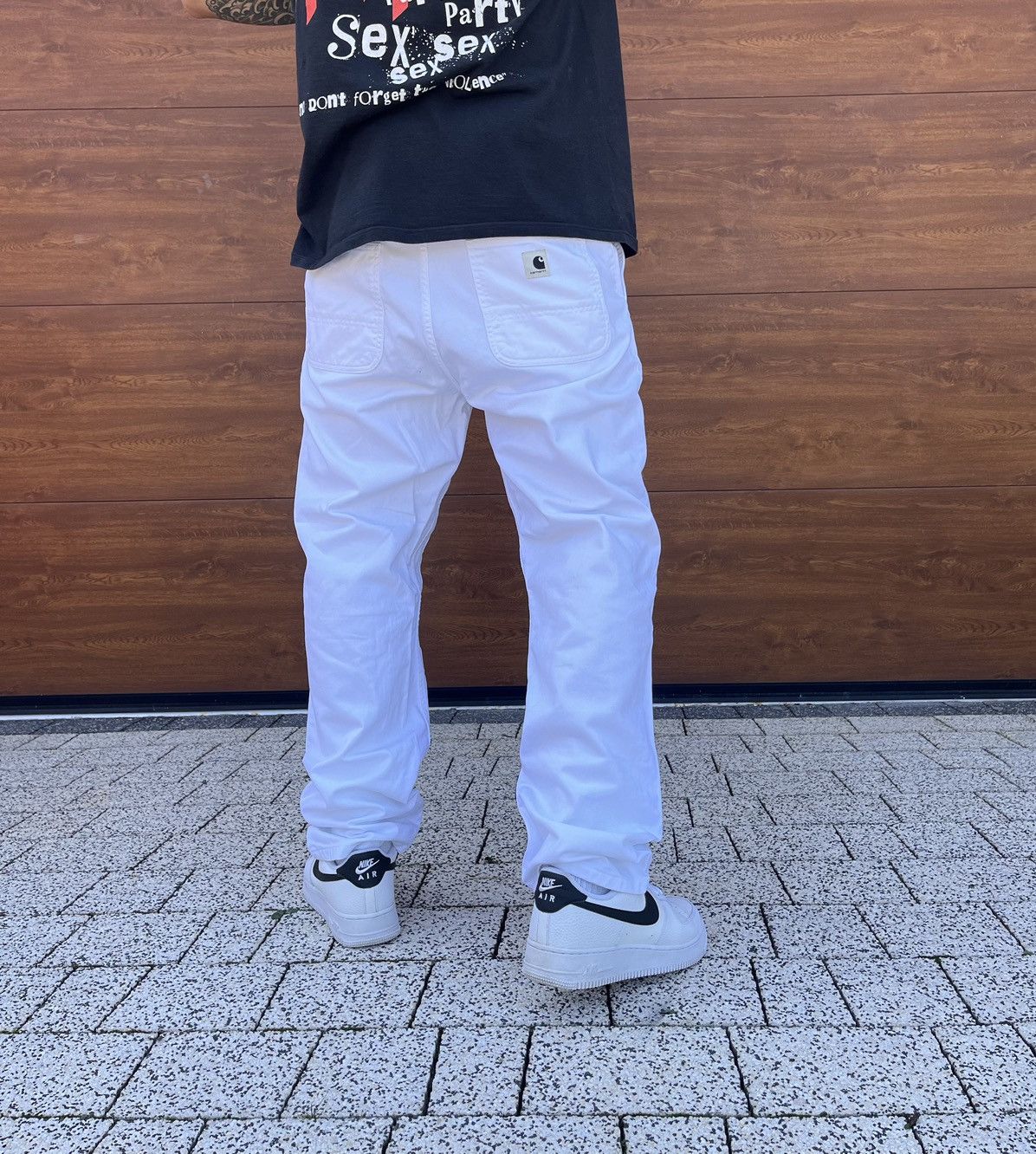 Carhartt × Carhartt Wip × Vintage Vintage Carhartt Double Knee Pants Baggy Denim White Y2K Size US 32 / EU 48 - 2 Thumbnail
