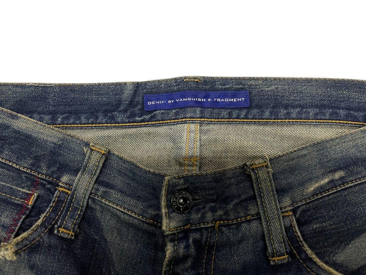 Designer × Fragment Design × Vanquish RARE Denim by Vanquish & Fragment Distressed Jeans Size US 32 / EU 48 - 4 Thumbnail
