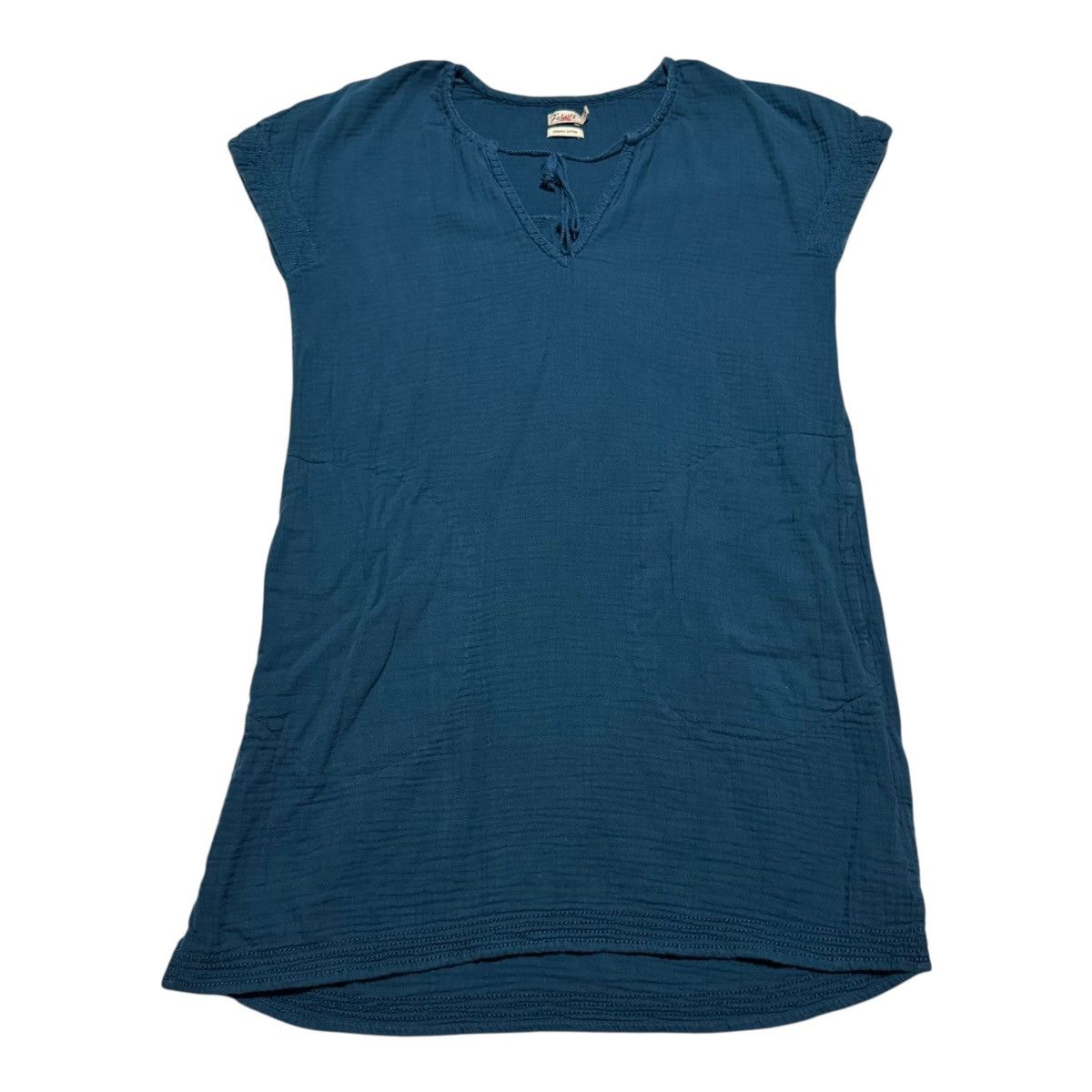 Faherty Faherty Ninie Blue Sleeveless Dress Shirt Women's Small Size S / US 4 / IT 40 - 1 Thumbnail