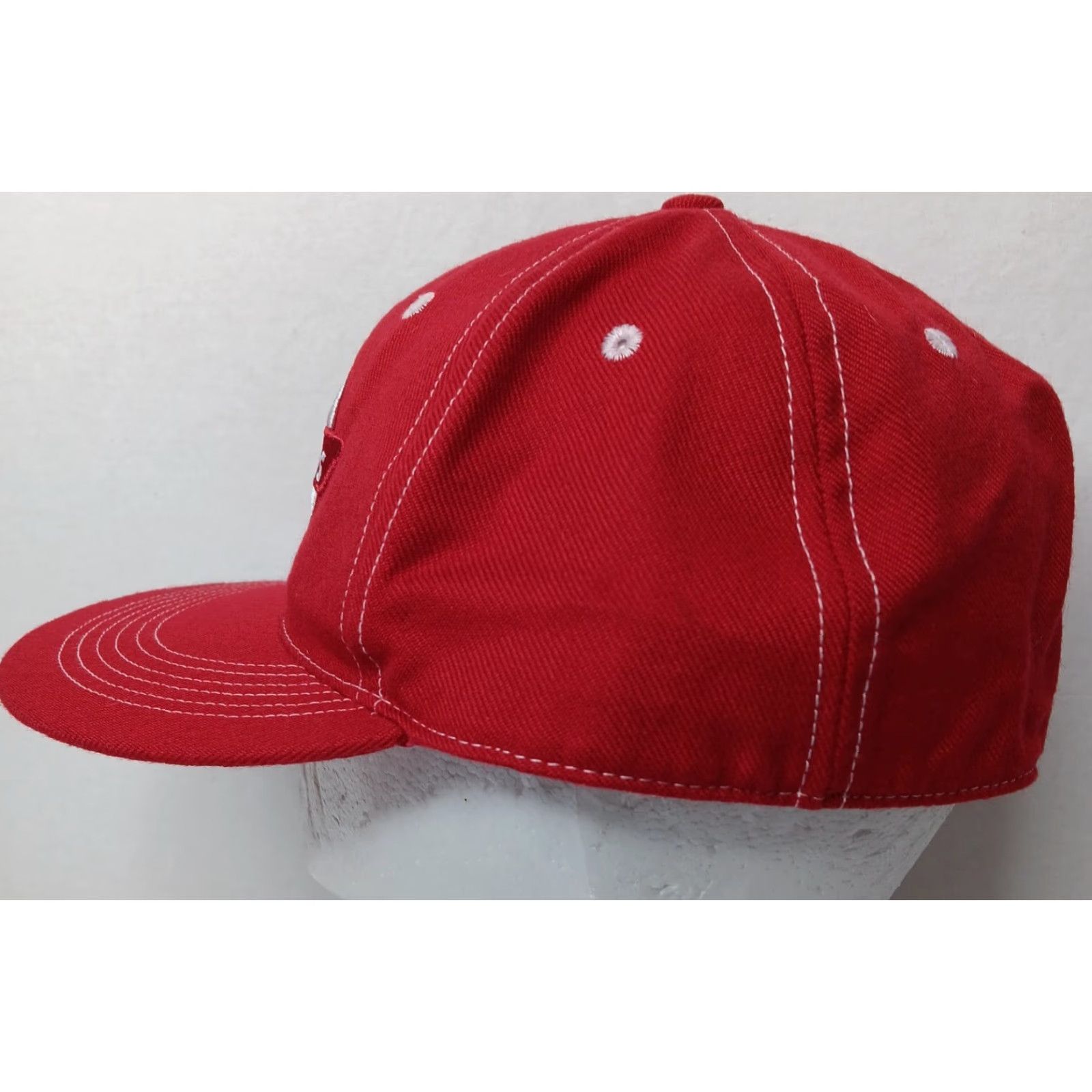 Dickies Dickies Hat XL Red Canvas Logo Fitted Workwear Mens Size ONE SIZE - 4 Thumbnail