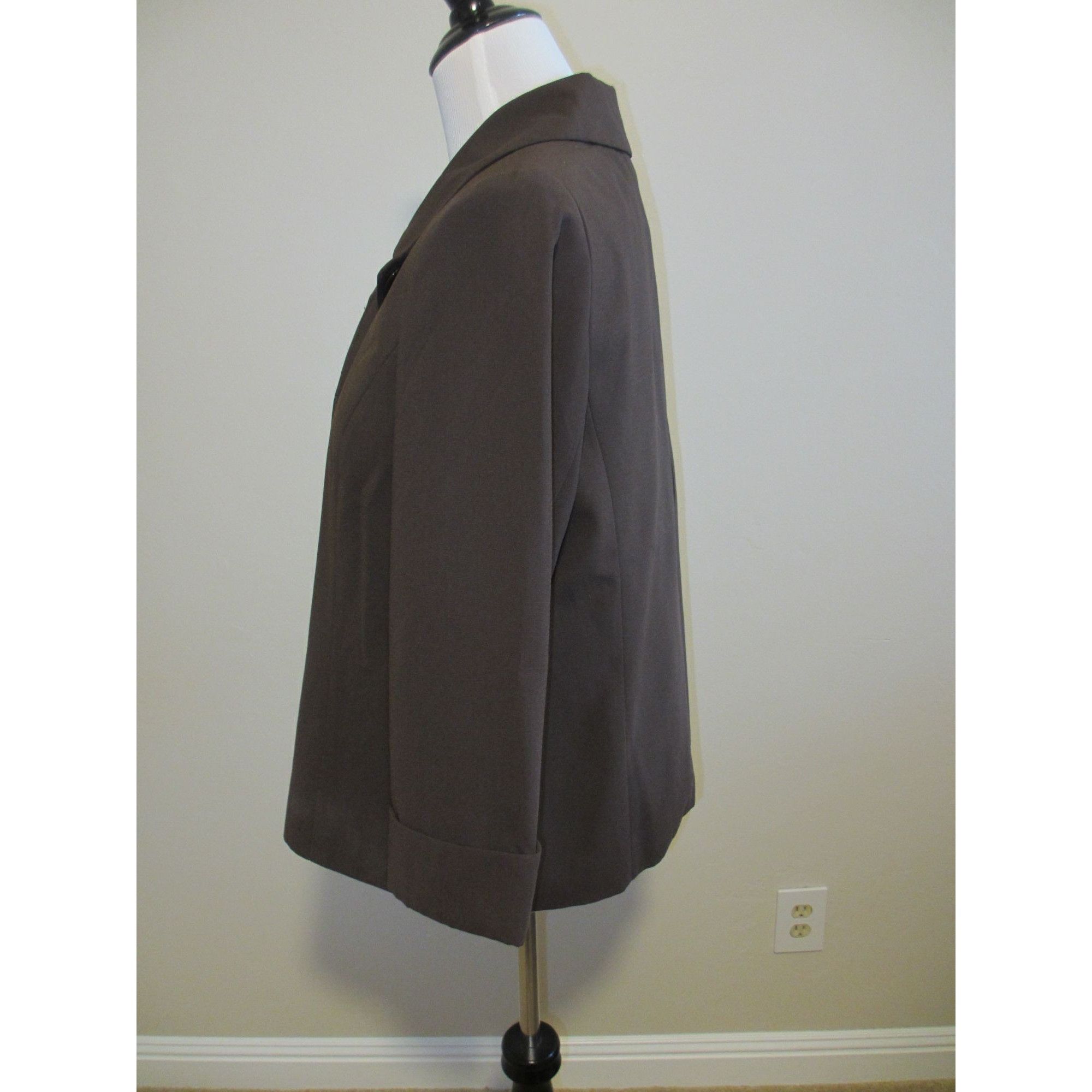 Other GIORGIO SANTANGELO Brown Womens Blazer Jacket Size 10 With C Size L / US 10 / IT 46 - 2 Thumbnail
