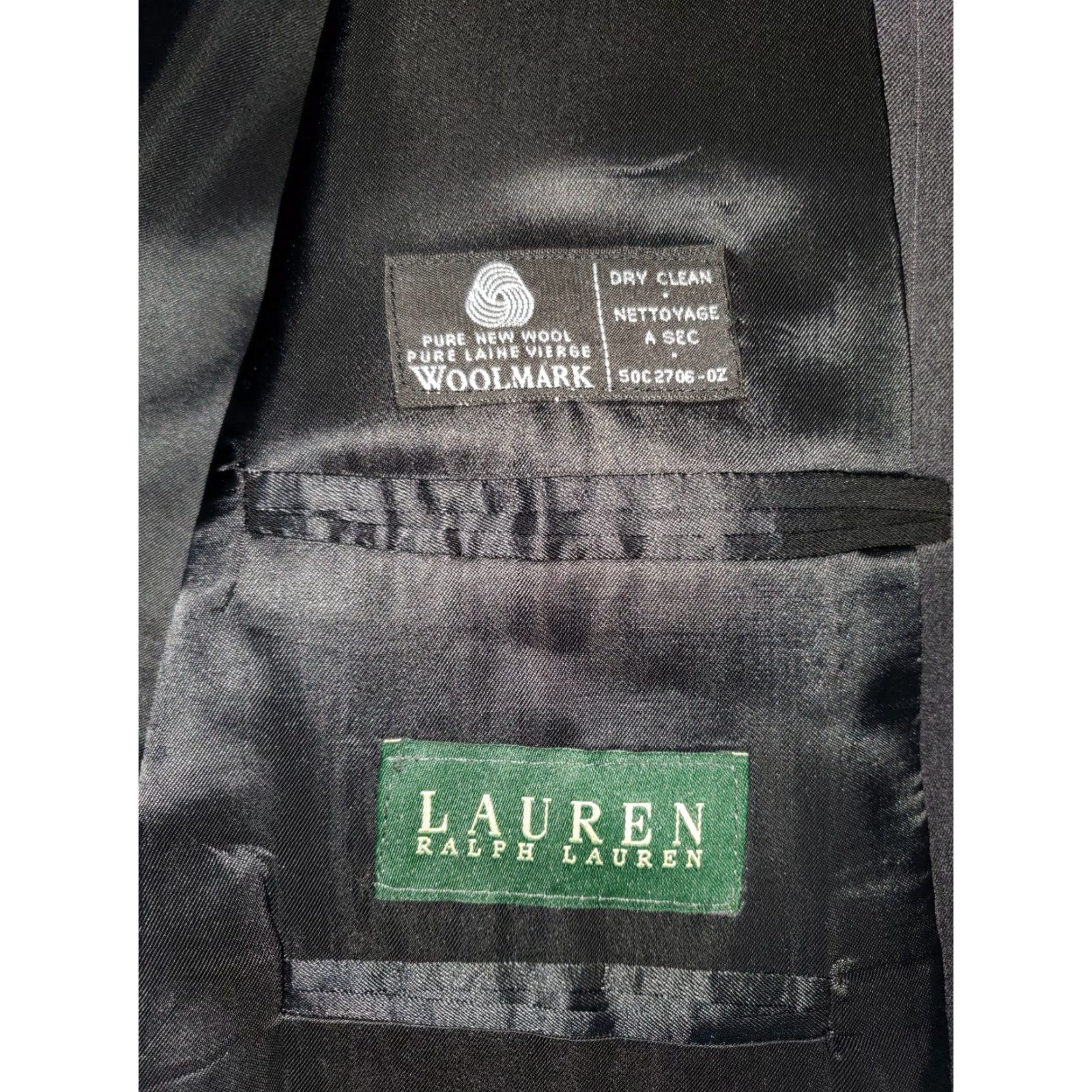 Ralph Lauren Ralph Lauren Blazer Sport Coat Mens 44-XL Gray Single Breasted Wool Jacket Size 44R - 3 Thumbnail