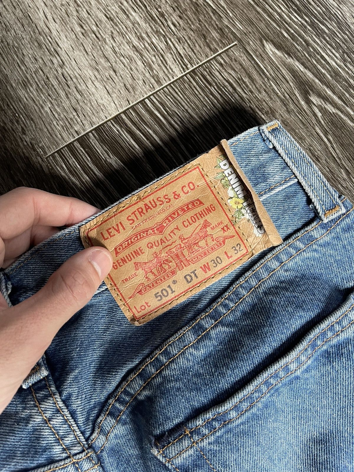DENIM TEARS Denim Tears Bust Down Crystal Light Blue Denim Jeans Size US 30 / EU 46 - 6 Thumbnail