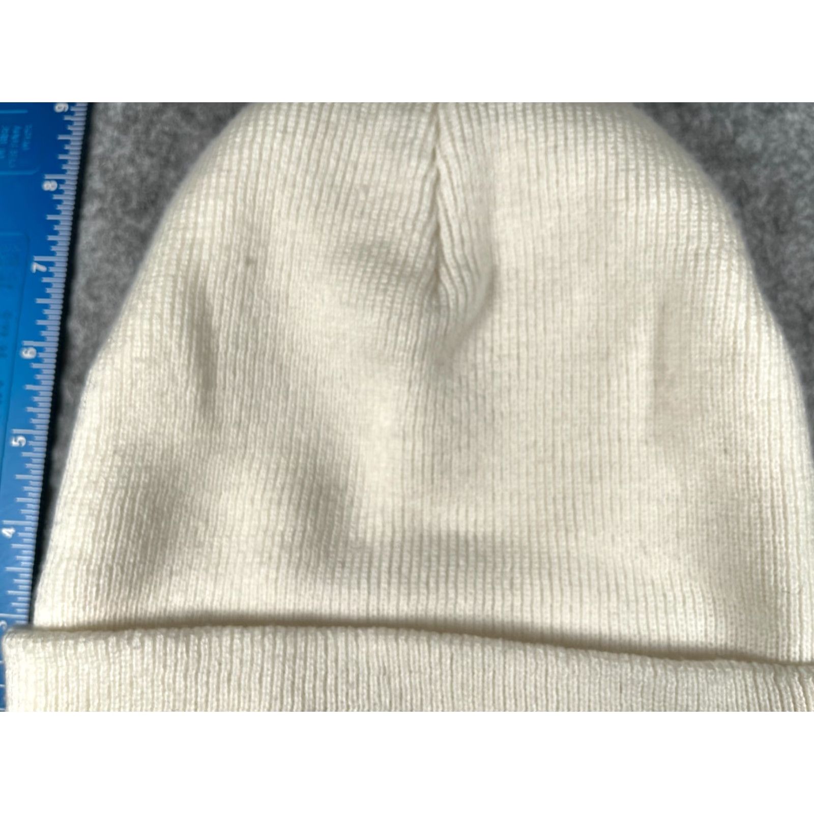 Empyre Empyre Beanie Adult One Size Knit White 100% Acrylic Toque Hat Mens Winter Ski Logo Vintage: No Size ONE SIZE - 3 Thumbnail
