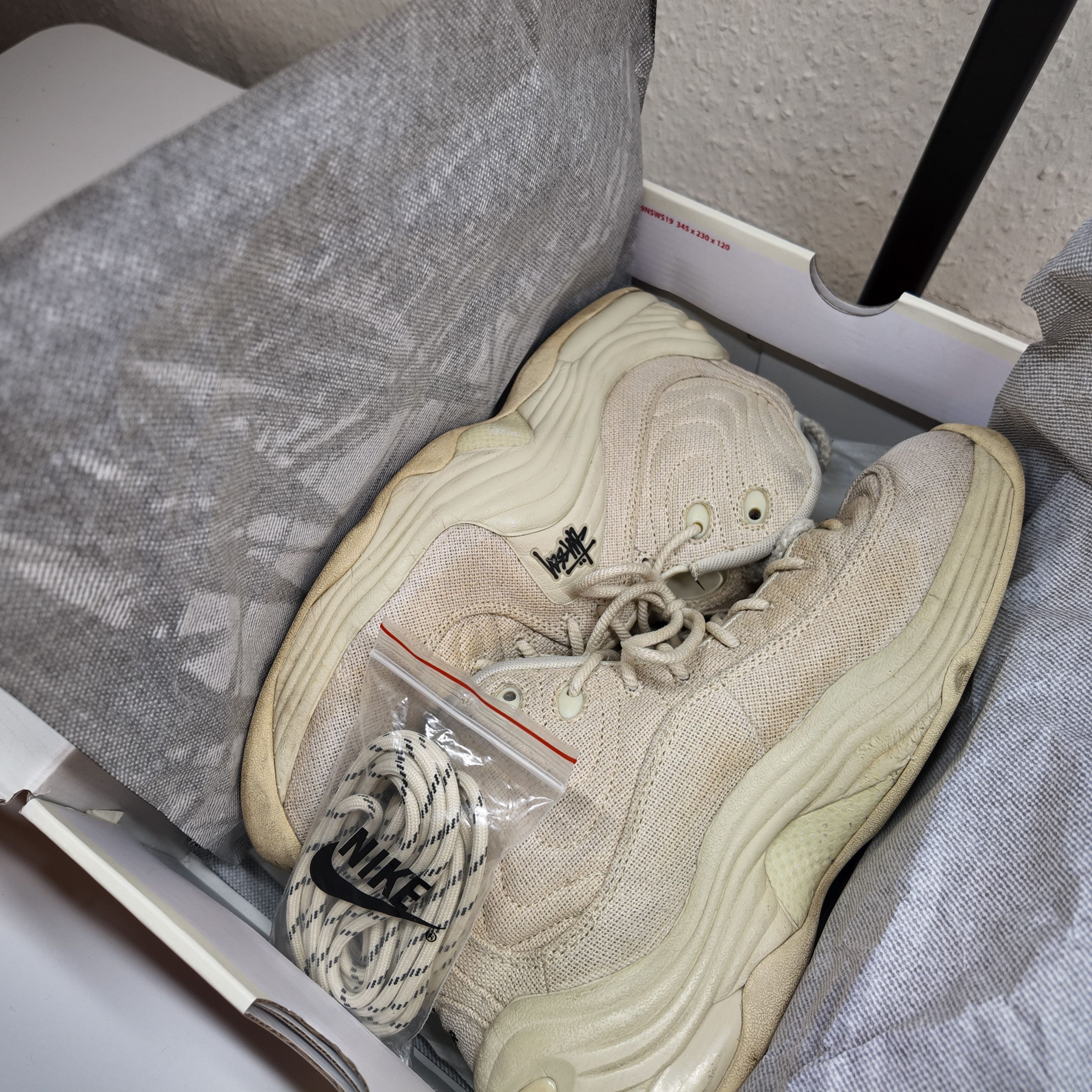 Stussy Nike x Stussy Air Penny 2 Fossil Size 11.5 Used Size US 11.5 / EU 44-45 - 10 Thumbnail