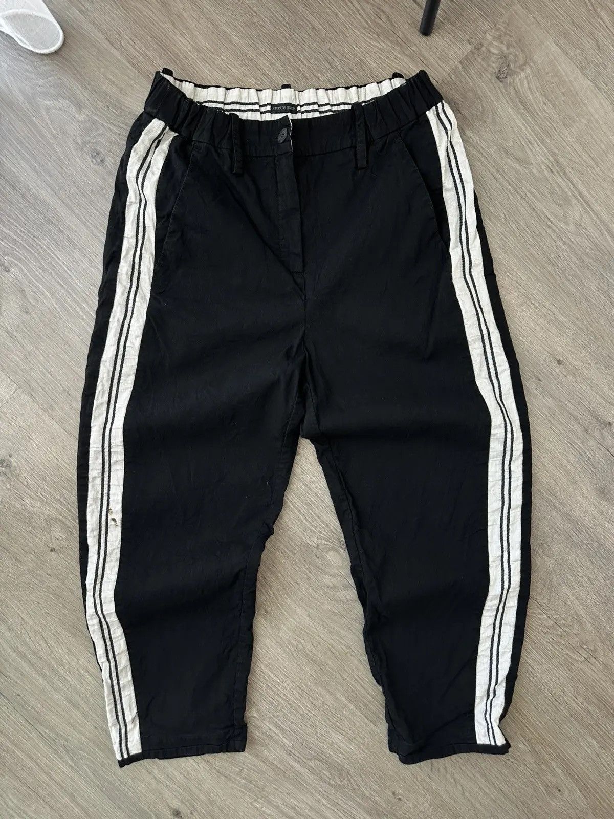 Japanese Brand Vintage Annette Gotz Black Women Distressed Pants Size US 30 / EU 46 - 3 Thumbnail