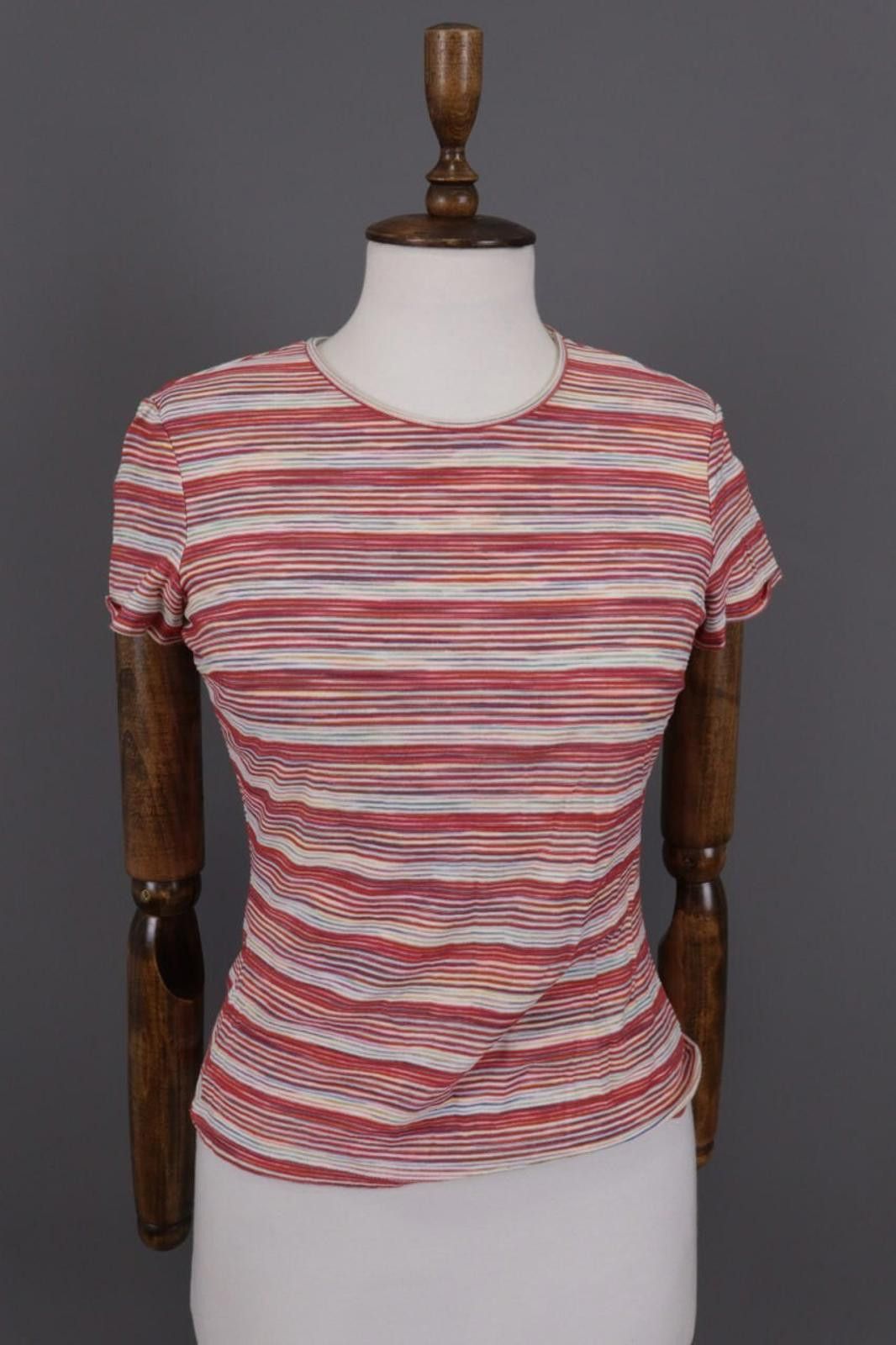 Missoni Missoni Multicolor Striped Short Sleeve Sumeer Top T-Shirt Size M / US 6-8 / IT 42-44 - 1 Thumbnail