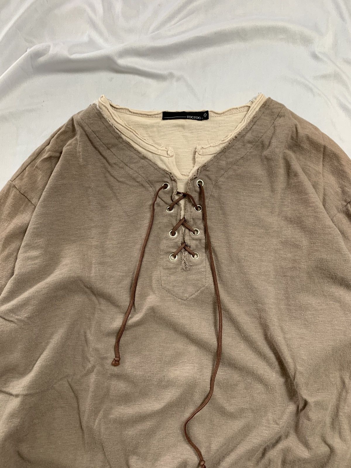 KMRii japanese gothic y2k style toctoc lace up longsleeve ifsx lgb Size US M / EU 48-50 / 2 - 3 Thumbnail