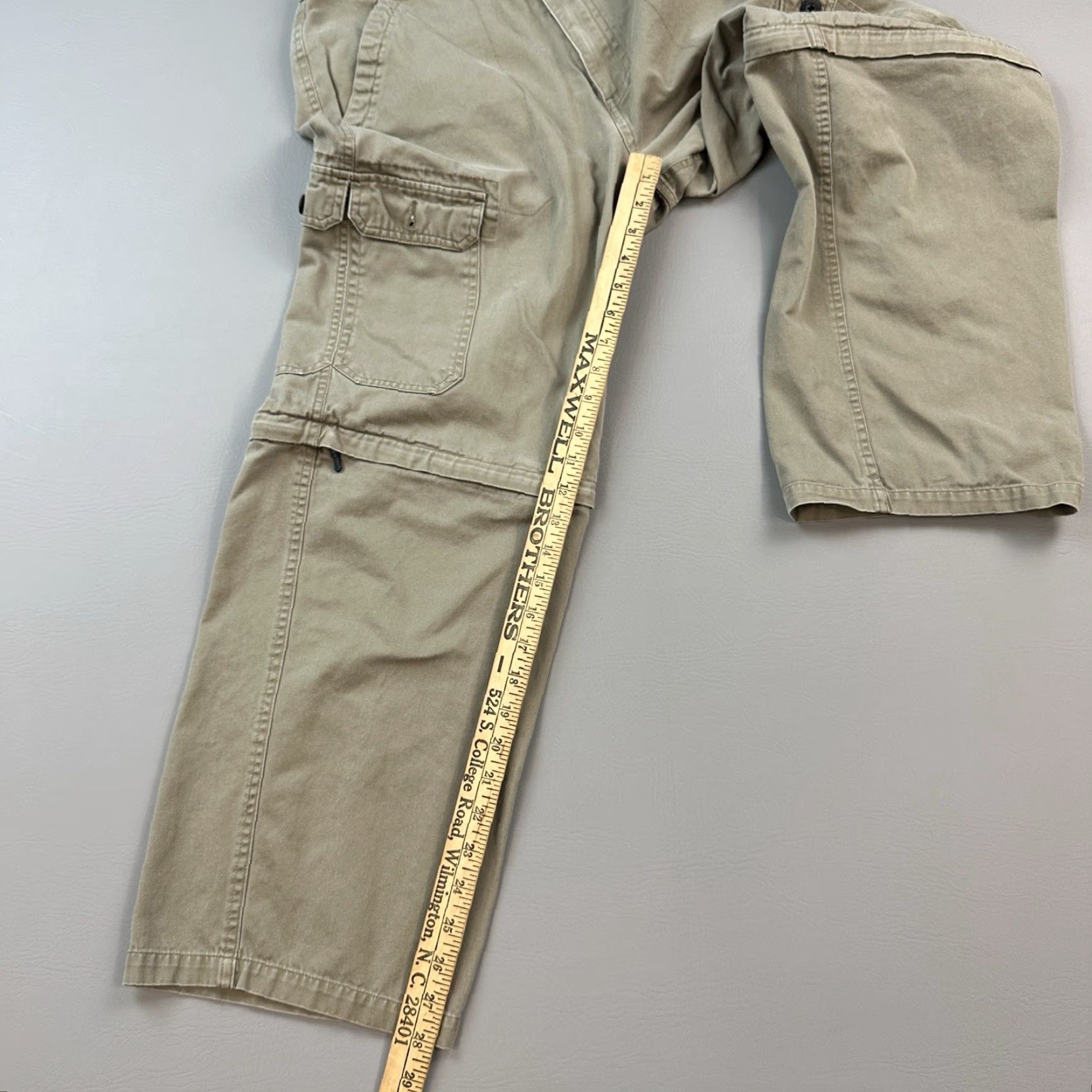 Vintage Vintage Wearfirst Pants Men 30x30 31x28 Convertible Cargo Skate Grunge Punk Y2K Pants Men Brown 90s Grunge Logo Vintage Mens Size US 30 / EU 46 - 2 Thumbnail