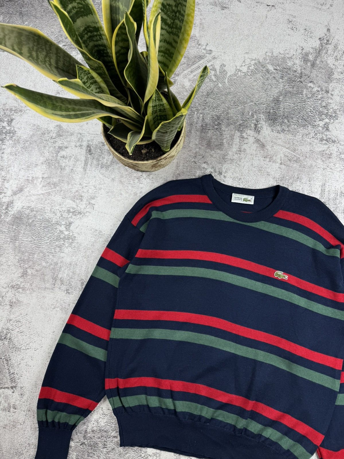 Lacoste Chemise Lacoste France Striped Y2K Sweater 4 Size Pullover Size US M / EU 48-50 / 2 - 4 Thumbnail
