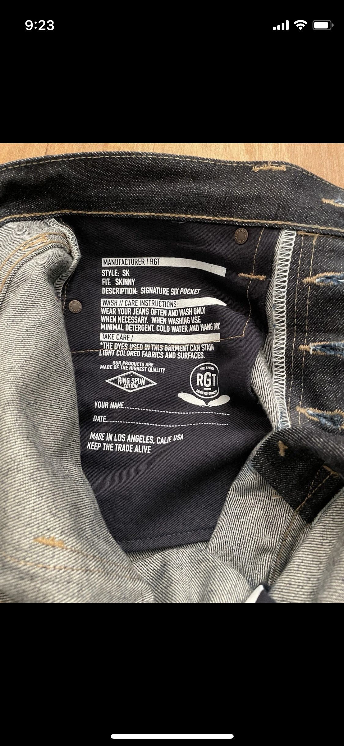 Rogue Territory SK skinny jeans raw denim Size US 29 - 11 Thumbnail