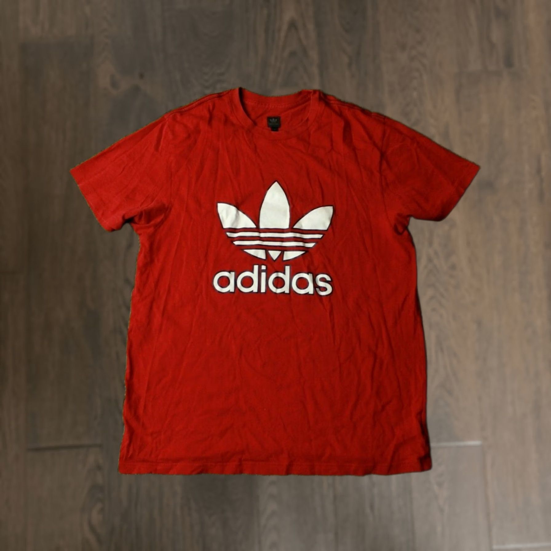 Adidas ADIDAS CLASSIC ORIGINAL MEN SHORT SLEEVE SHIRT T-SHIRT TEE JERSEY SIZE L RED Size US L / EU 52-54 / 3 - 1 Thumbnail