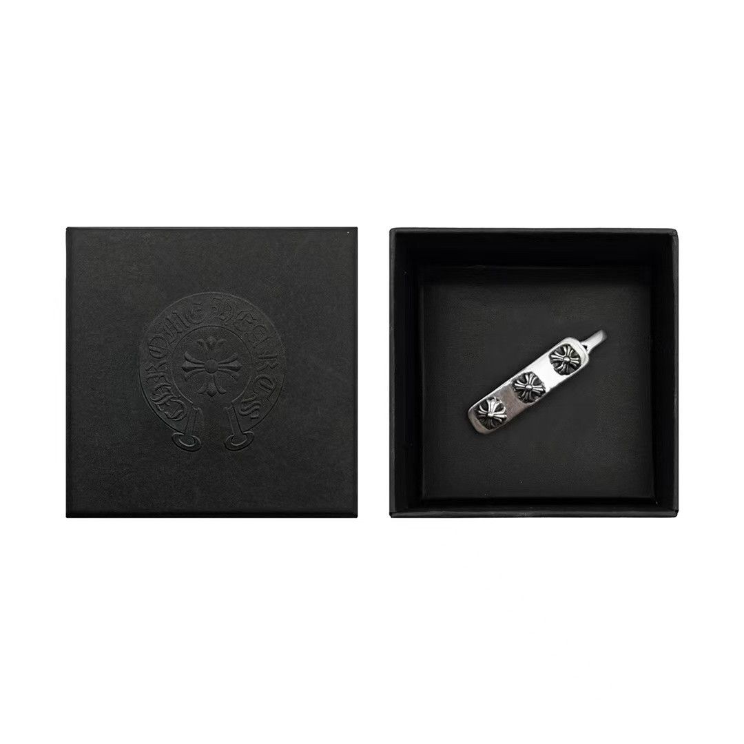 Chrome Hearts Chrome Hearts Silver Triple Cross Hair Clip Size ONE SIZE - 5 Thumbnail