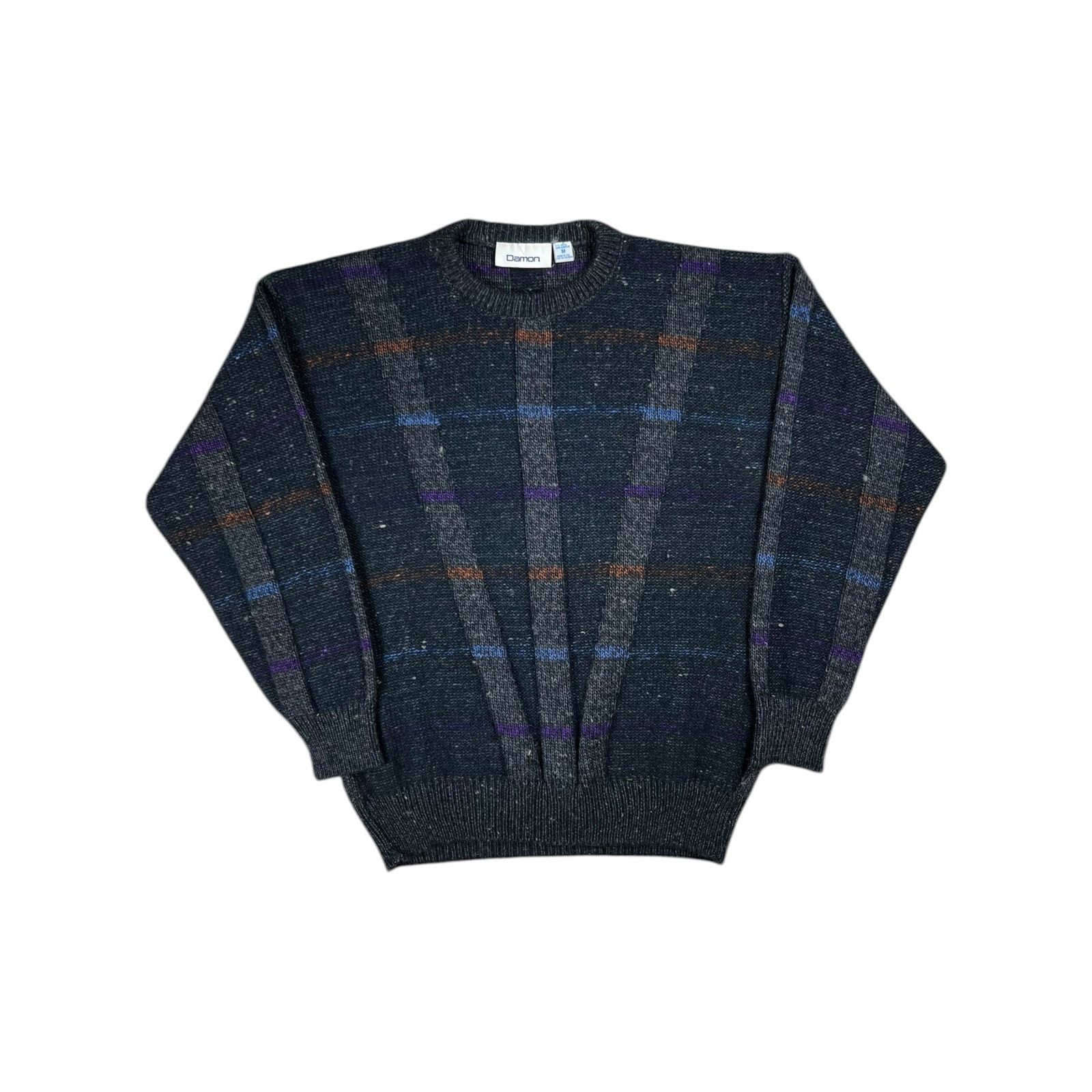 Vintage Vintage 90s Damon abstract wool acrylic geometric sweater Size US M / EU 48-50 / 2 - 1 Thumbnail