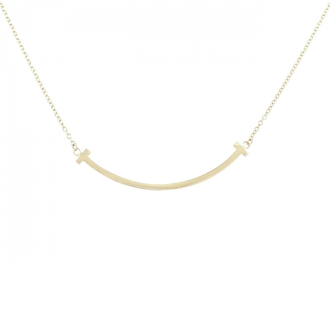 Tiffany & Co. Tiffany & Co. Tiffany T Smile Au750 Necklace Crocodile skin Necklace 60011679 DUTY FREE for USA Size ONE SIZE - 1 Thumbnail