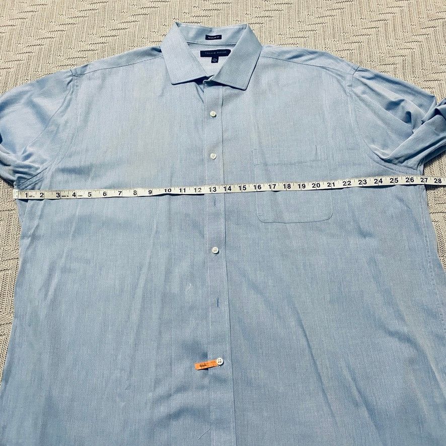 Tommy Hilfiger Tommy Hilfiger blue micro stripe button down Size US L / EU 52-54 / 3 - 6 Thumbnail