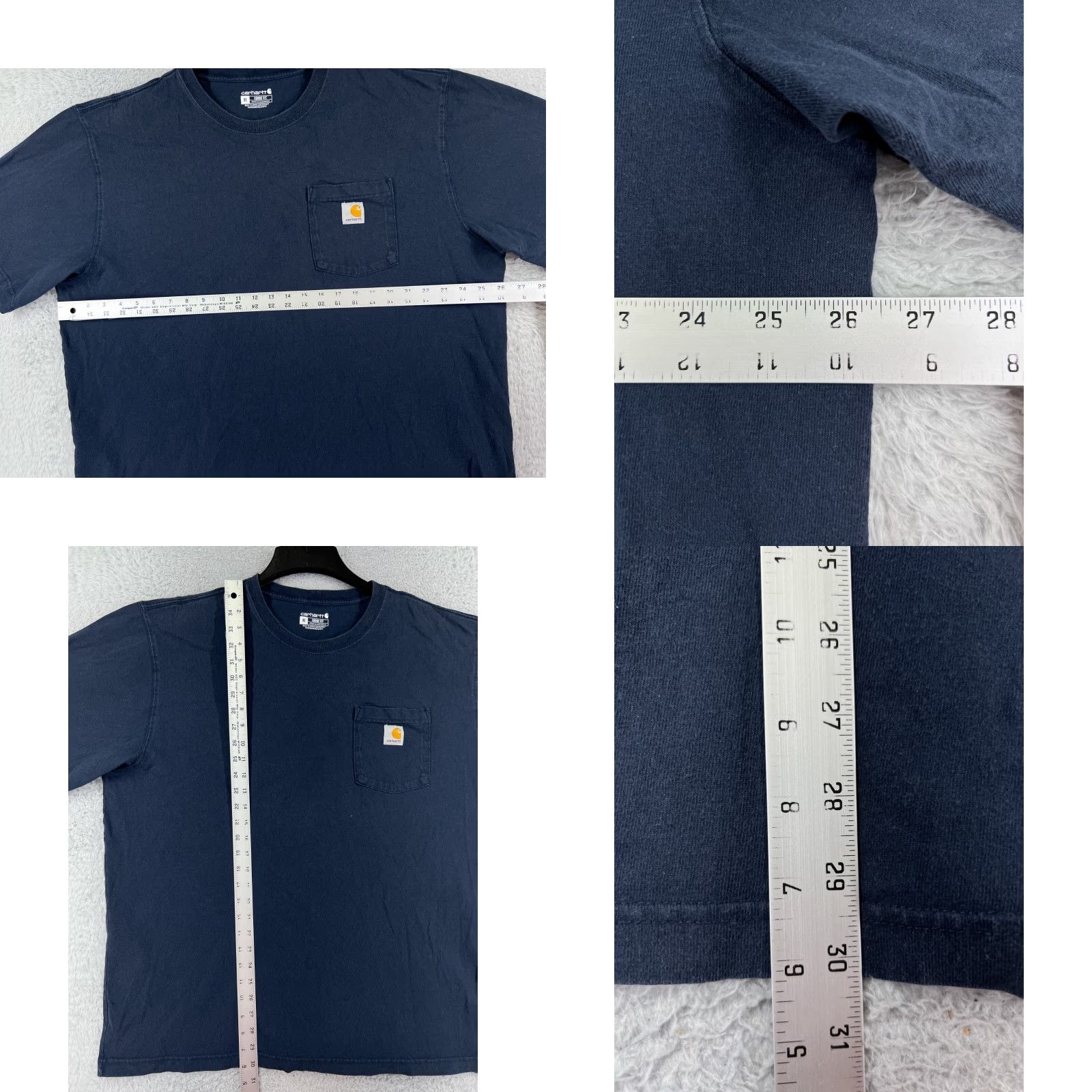 Carhartt Carhartt Shirt Men XL Blue Short Sleeve Crew Neck Cotton Pocket T-Shirt Size US XL / EU 56 / 4 - 9 Thumbnail