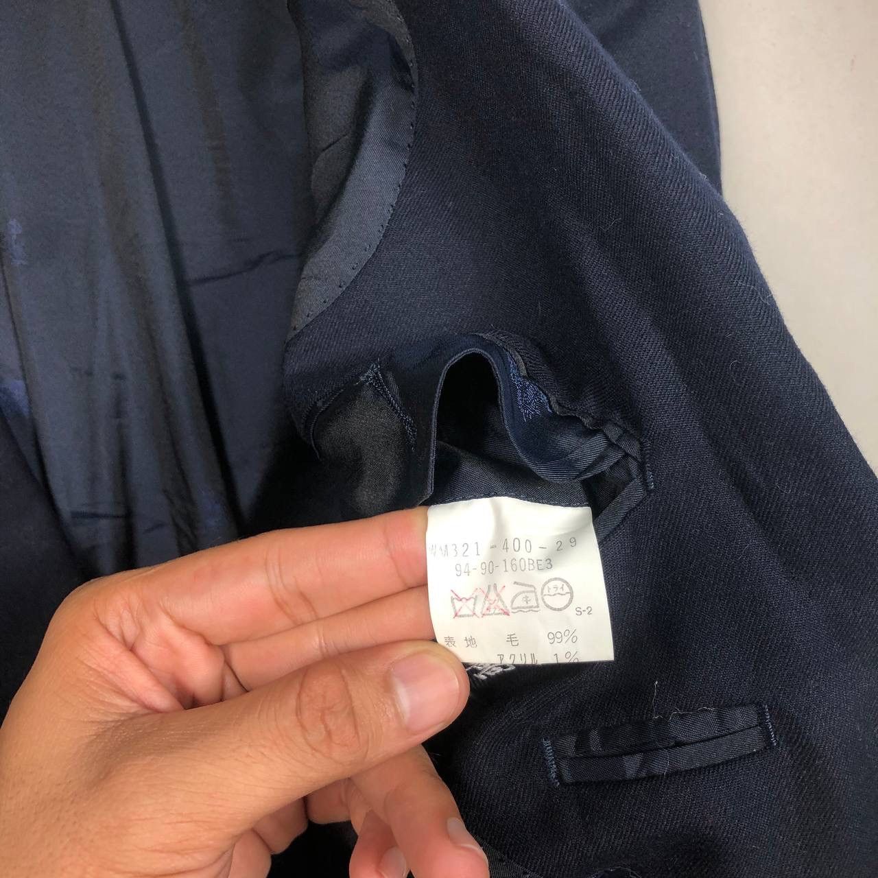 Burberry Luxury Burberry Navy Blue Coat Jacket Tuxedo Blazer Suits Size US M / EU 48-50 / 2 - 10 Thumbnail
