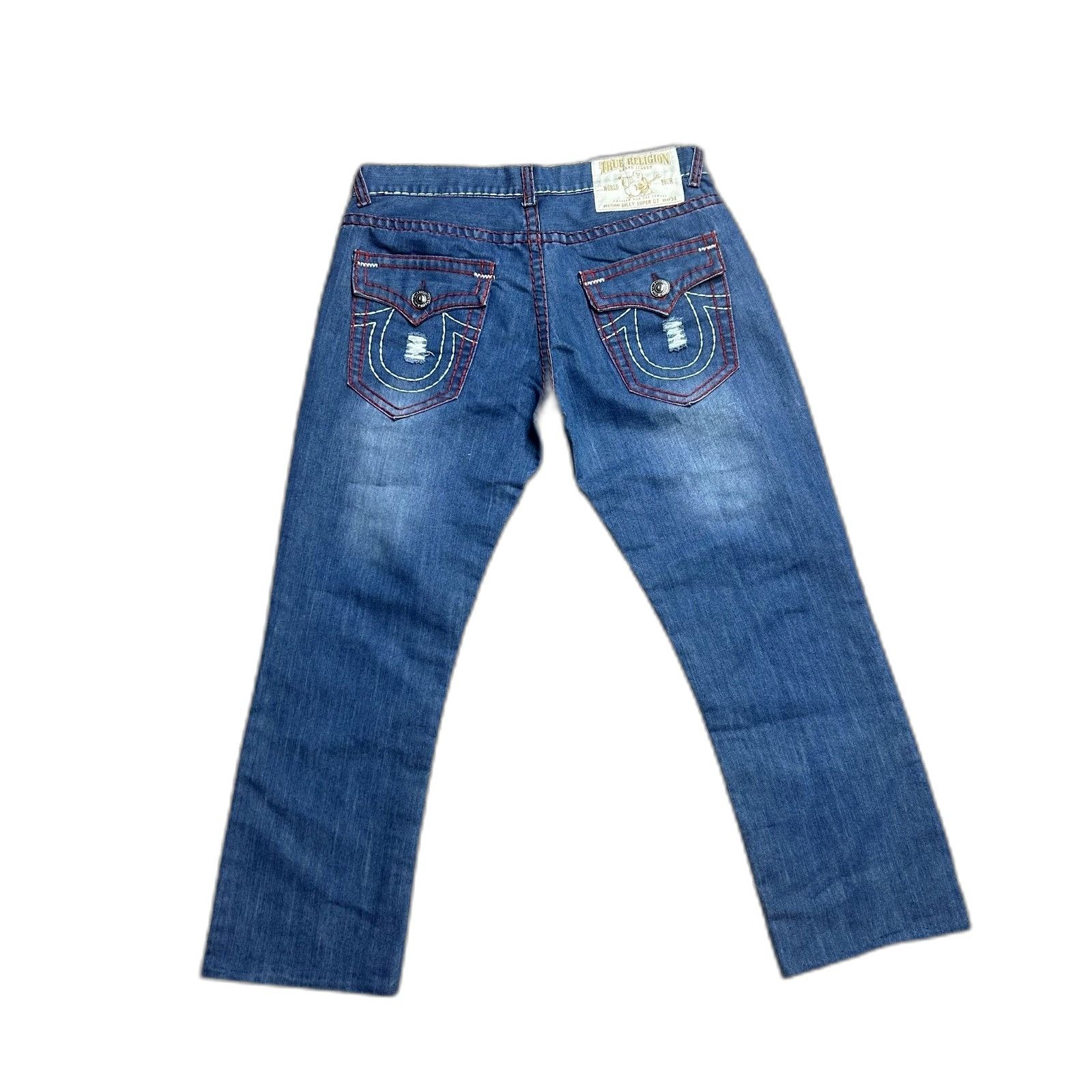 True Religion True Religion Billy Super QT Jeans Red Stitching Denim 36x30 Size US 36 / EU 52 - 1 Thumbnail