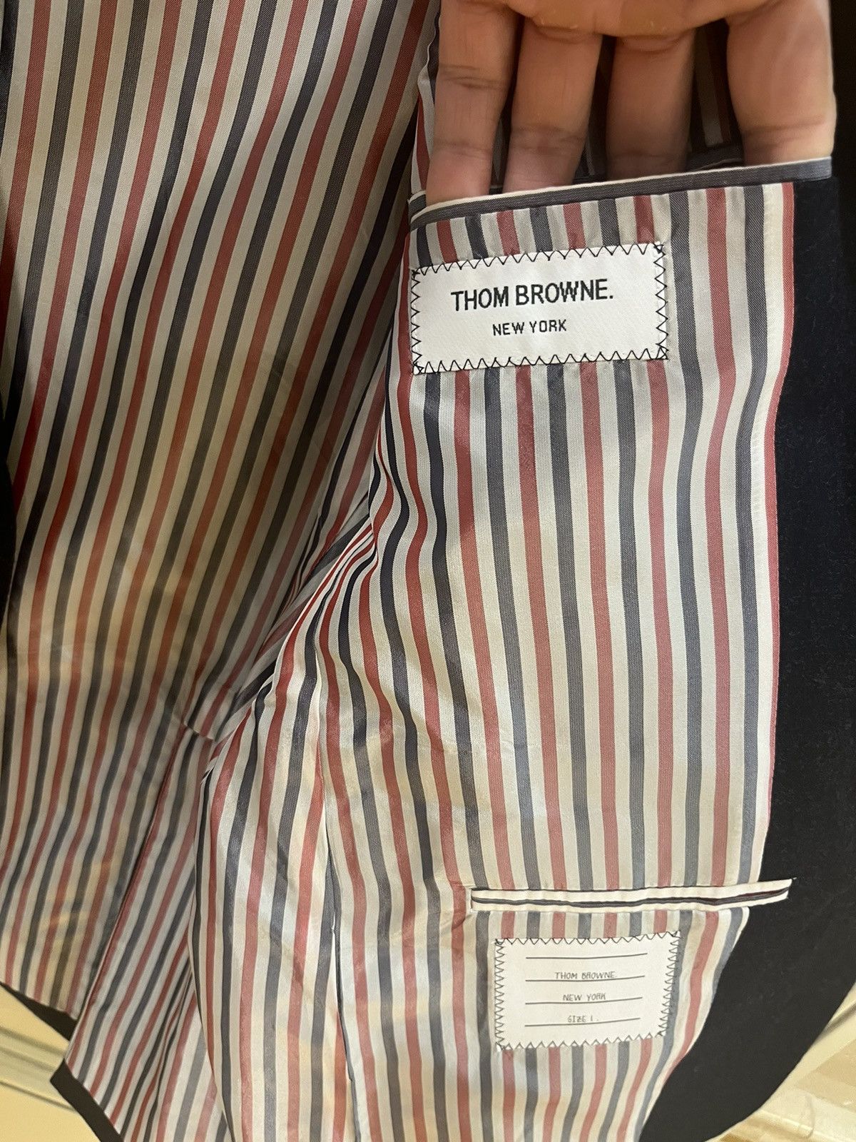 Thom Browne RWB ELASTIC STRIPE SPORT blazer and pants Size 46R - 11 Thumbnail