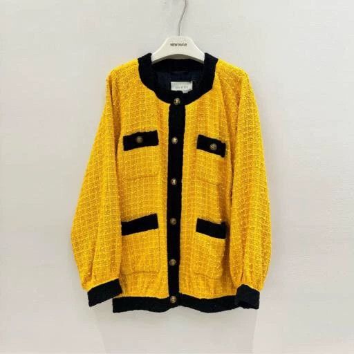 Gucci Gucci Yellow cotton round-neck single-breasted long-sleeve Size XS / US 0-2 / IT 36-38 - 1 Thumbnail
