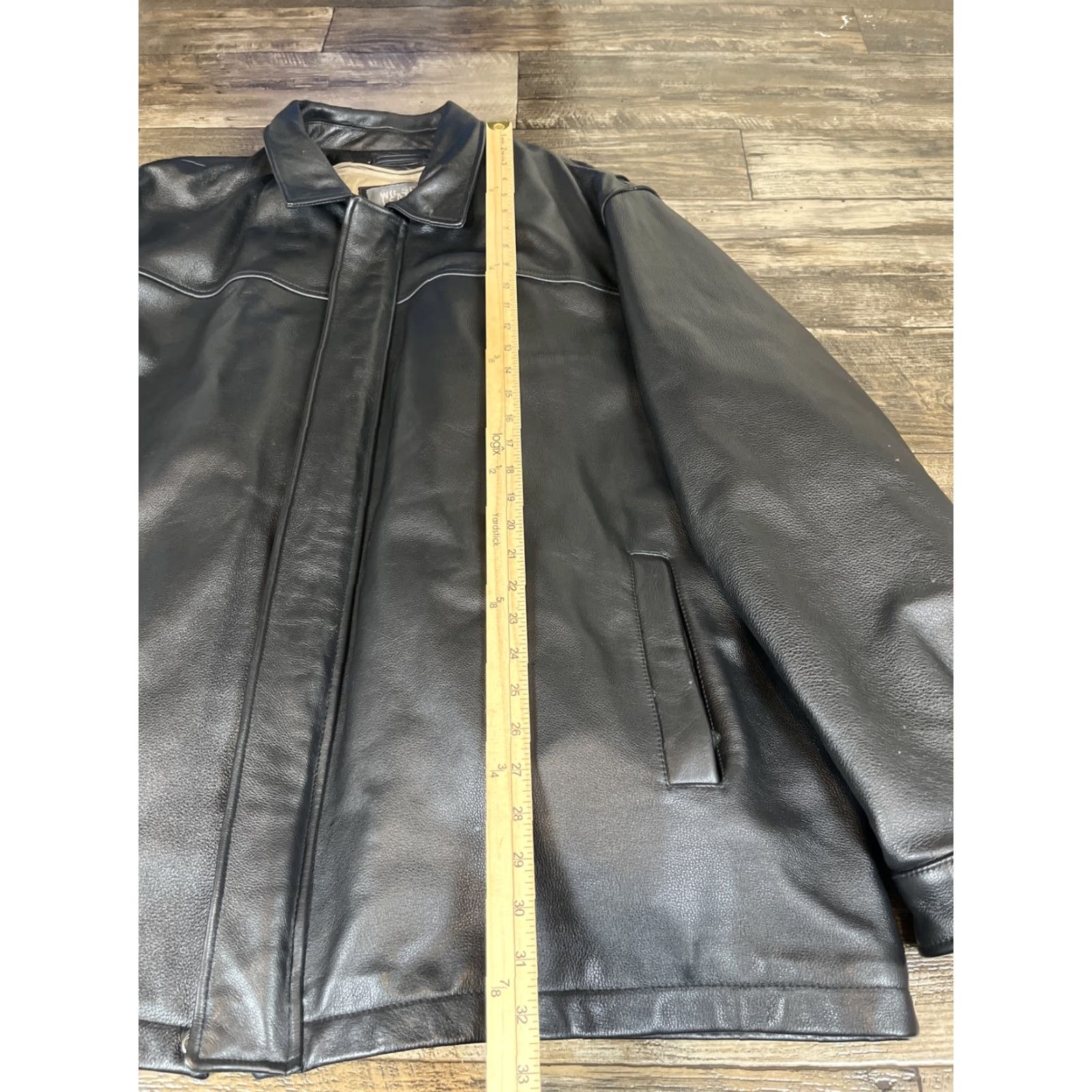 Vintage VINTAGE Wilsons Leather Jacket Mens 2XL Thinsulate Liner Full Zip Vtg Motorcycle Jacket Black Leather Belted Collared Zipper Pockets Mens Size US XXL / EU 58 / 5 - 3 Thumbnail