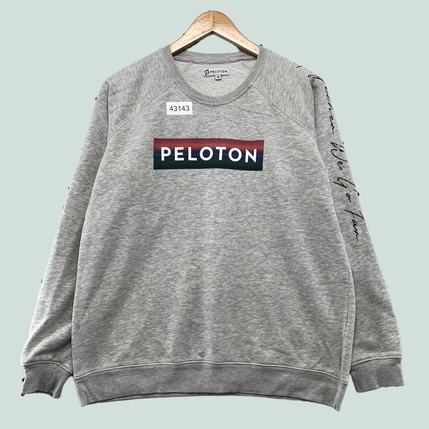 Vintage Peloton Crewneck Sweatshirt Mens Medium Fleece Gray Long Sleeve Pullover Size US M / EU 48-50 / 2 - 1 Thumbnail