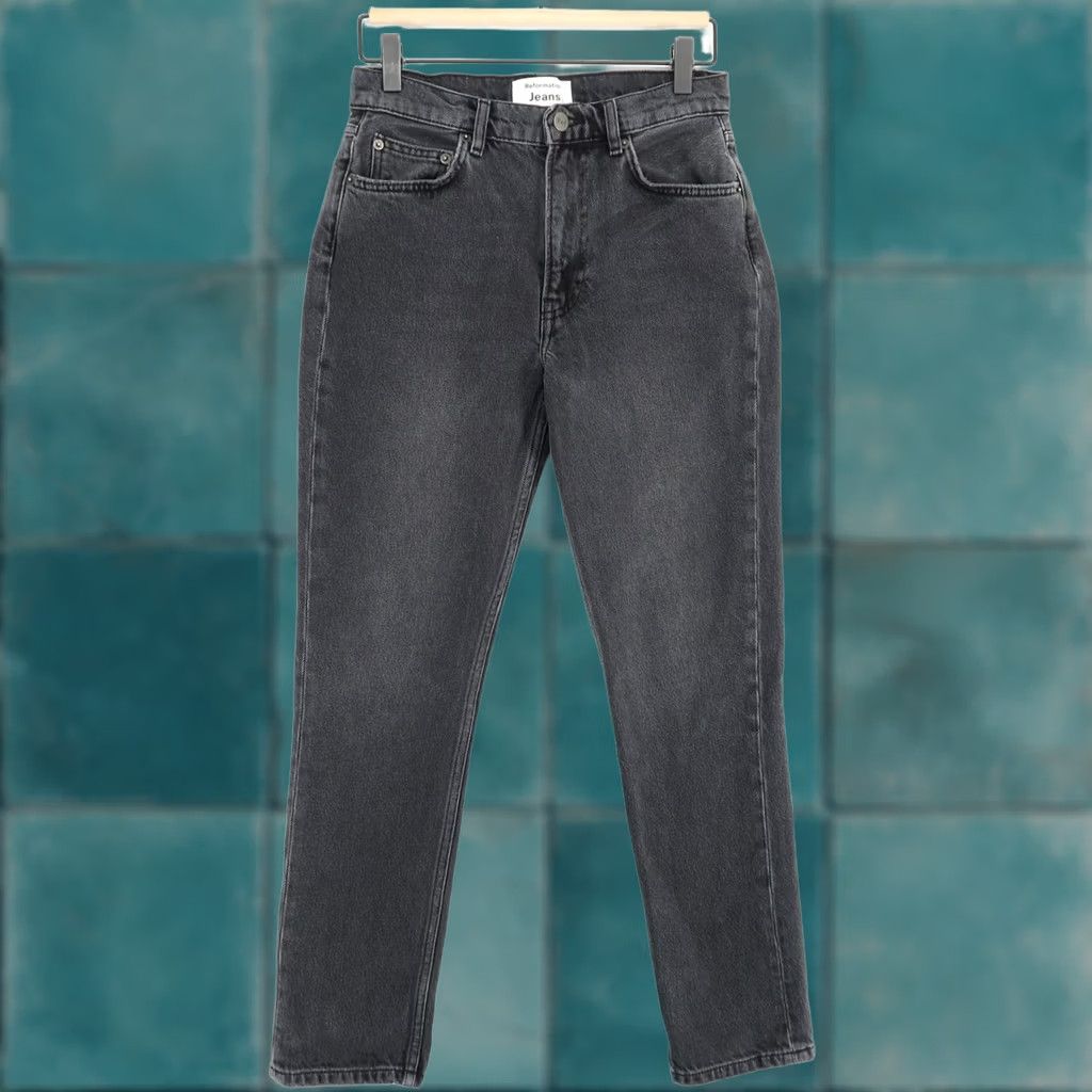 Reformation Reformation Jeans Womens 26 Monterey Washed Black Cotton Blend Denim Size 26" / US 2 / IT 38 - 1 Thumbnail