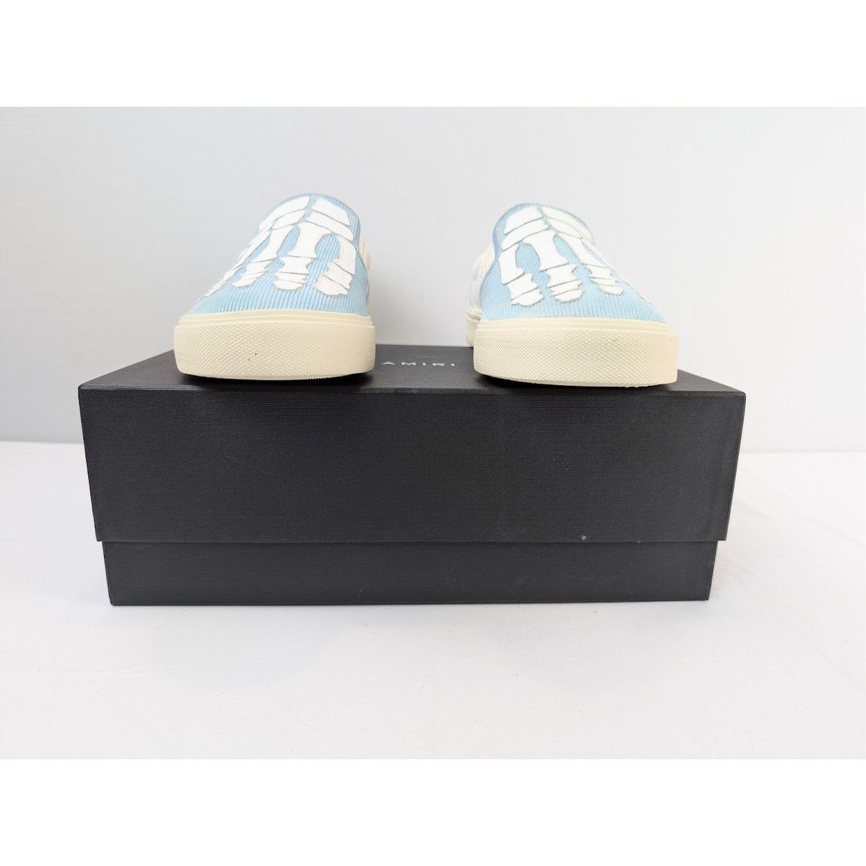 Amiri o1rshd1 Corduroy Skel Toe Slip On in Light Blue/White Size US 13 / EU 46 - 18 Thumbnail