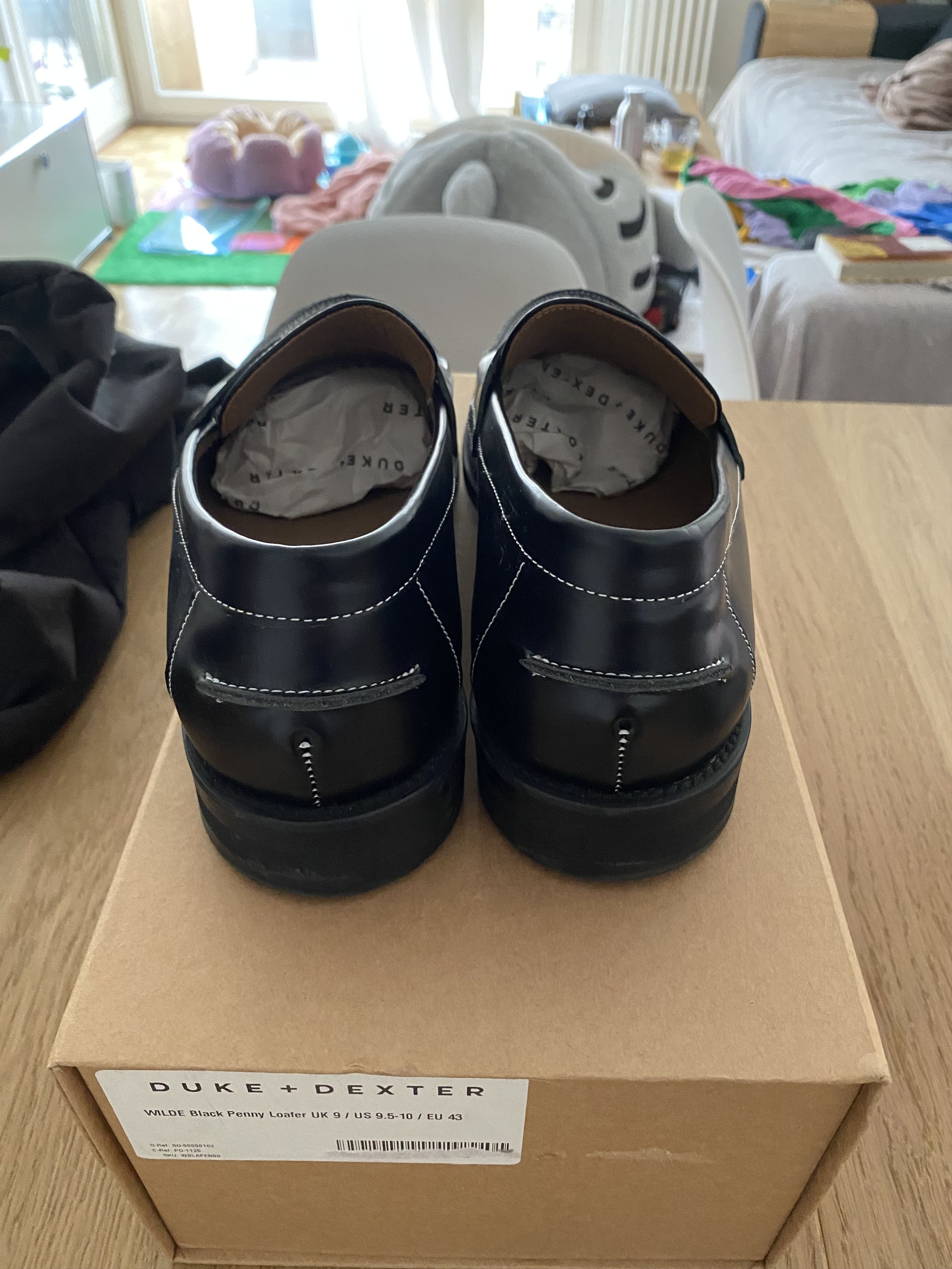 DUKE + DEXTER WILDE Black Penny Loafer Size US 10 / EU 43 - 2 Thumbnail
