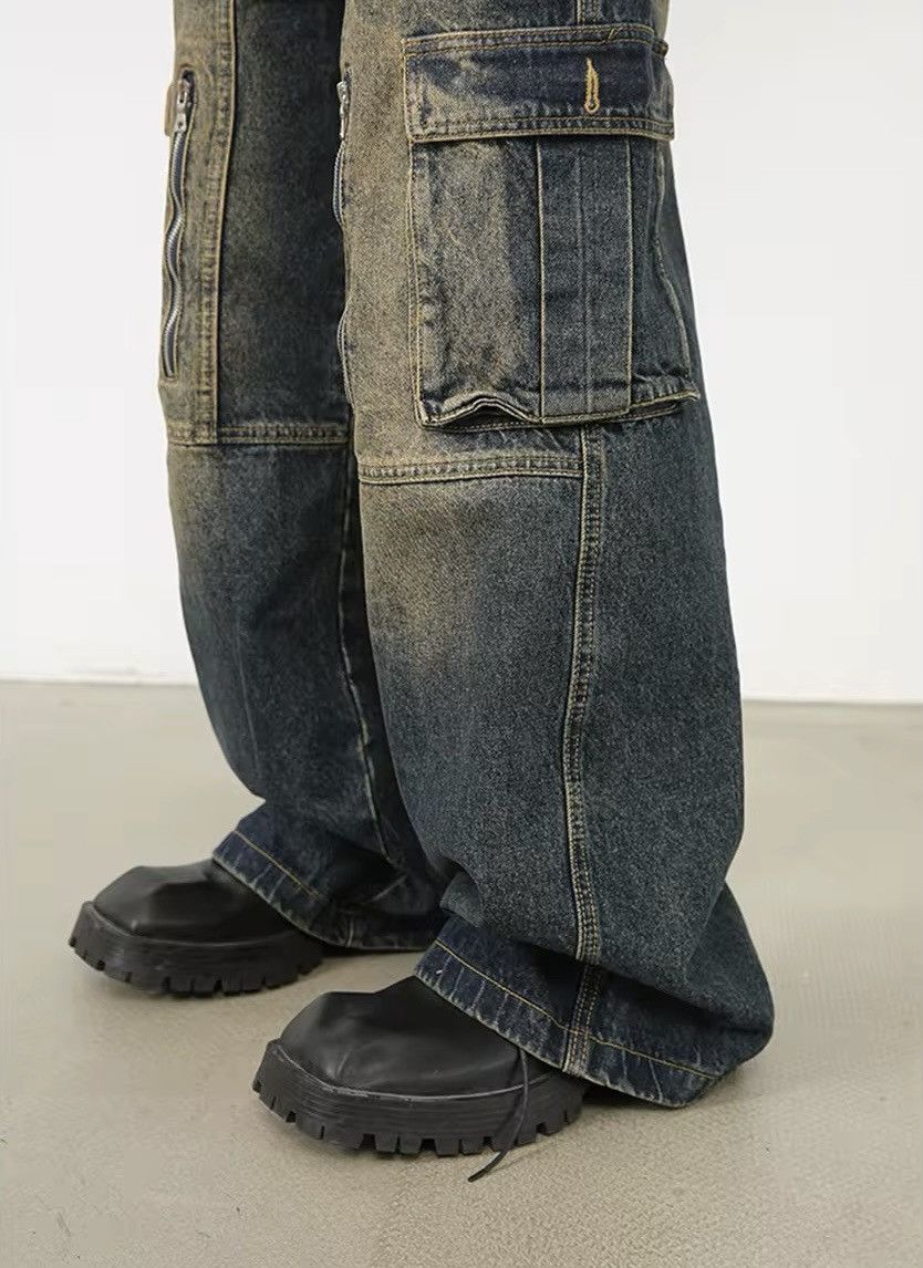 Other Washed Retro Rusty Fade Light Cargo Pants Jeans y2k Size US 32 / EU 48 - 9 Thumbnail
