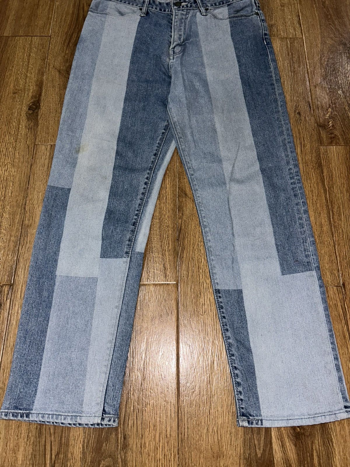 GOSTAR DE FUGA Gostar de Fuga Paneled Straight Denim Pants Size US 30 / EU 46 - 3 Thumbnail