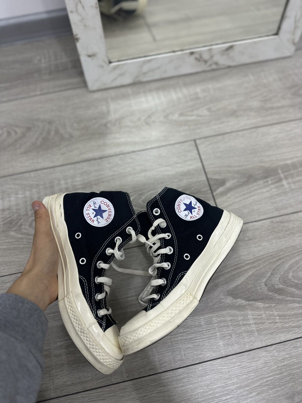 CDG by Comme des Garcons Converse x Come De Garcons Chuck Taylor Sneakers High Size US 7.5 / IT 37.5 - 4 Thumbnail