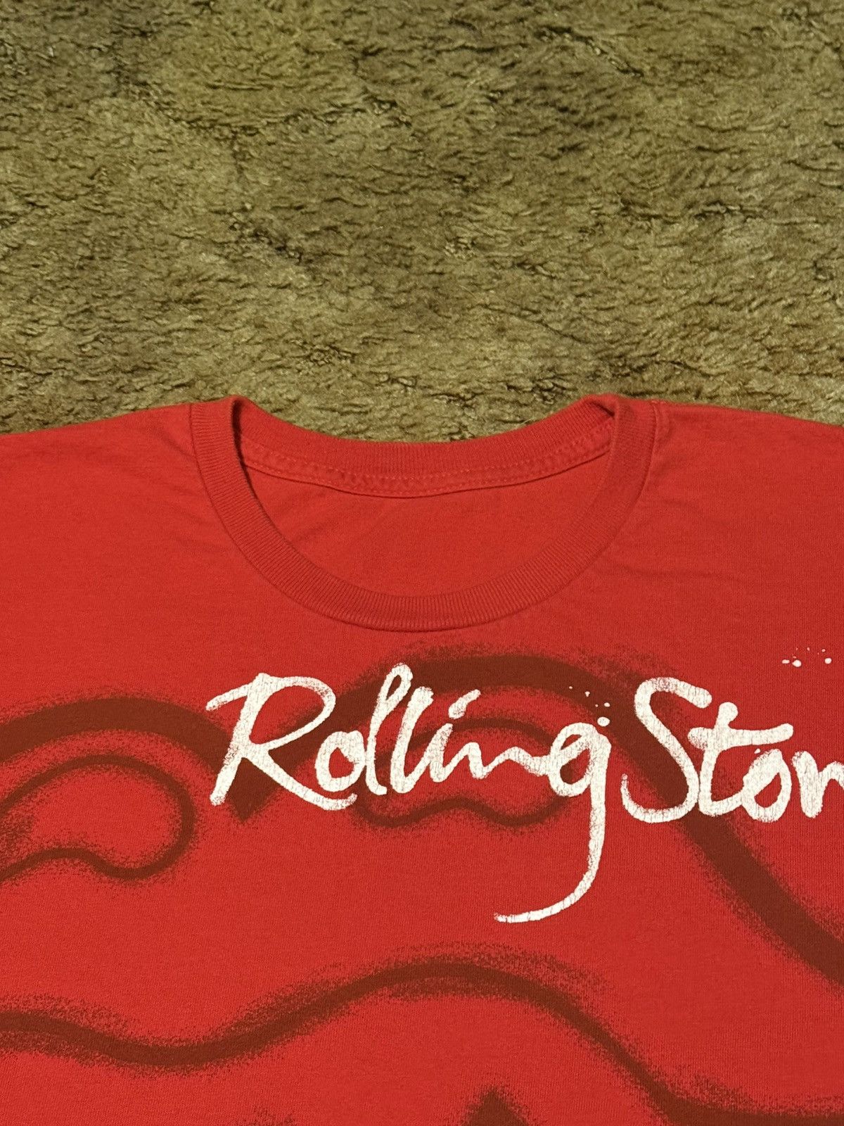 Band Tees Vintage Rolling Stones Tongue T-Shirt Tee Red XLarge Size US XL / EU 56 / 4 - 3 Thumbnail