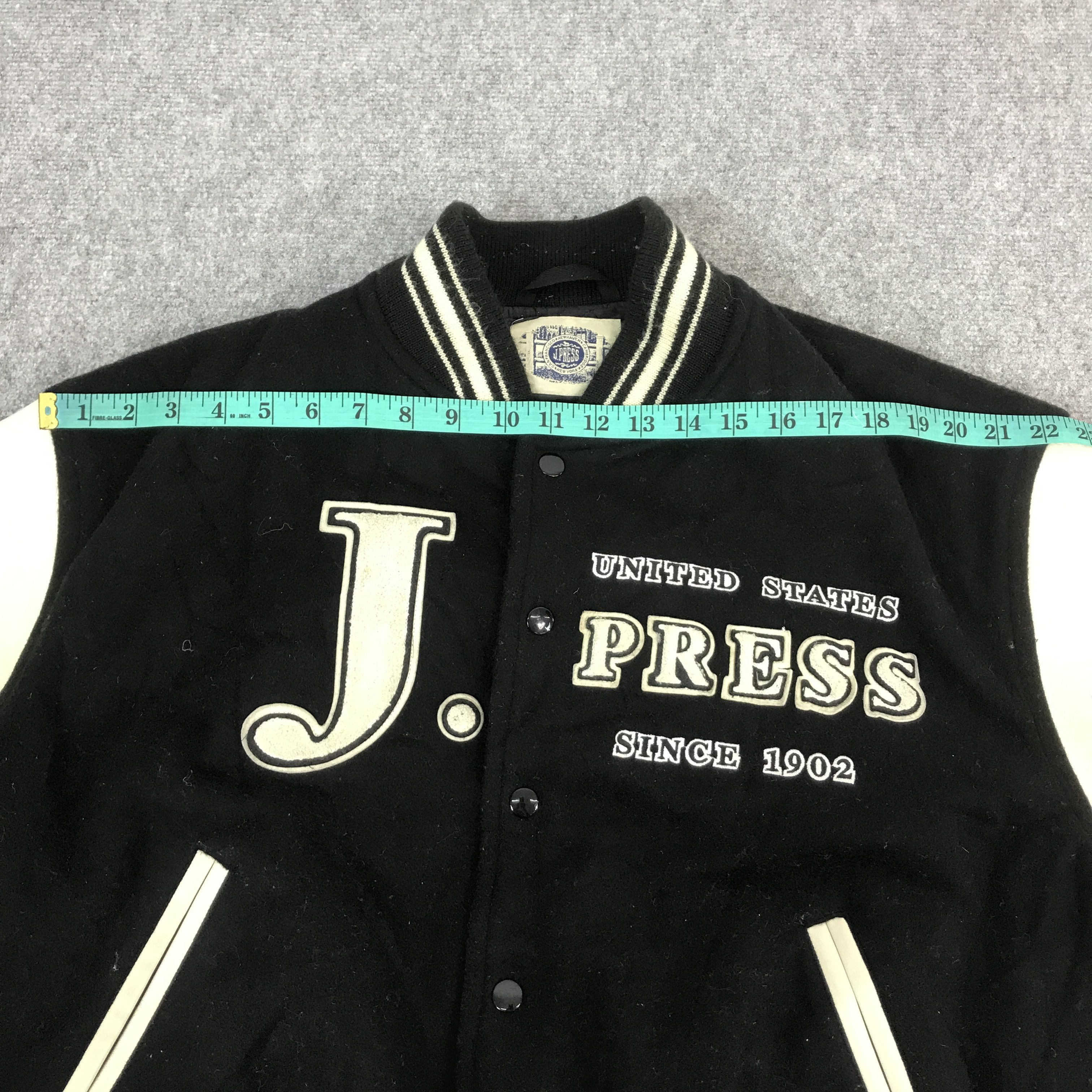 J. Press VINTAGE J.PRESS VARSITY JACKET LEATHER SLEEVE Size US L / EU 52-54 / 3 - 9 Thumbnail