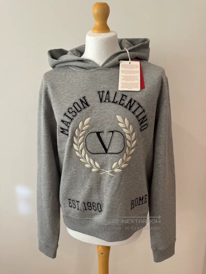 Valentino Valentino Grey hooded sweatshirt Size US L / EU 52-54 / 3 - 1 Thumbnail