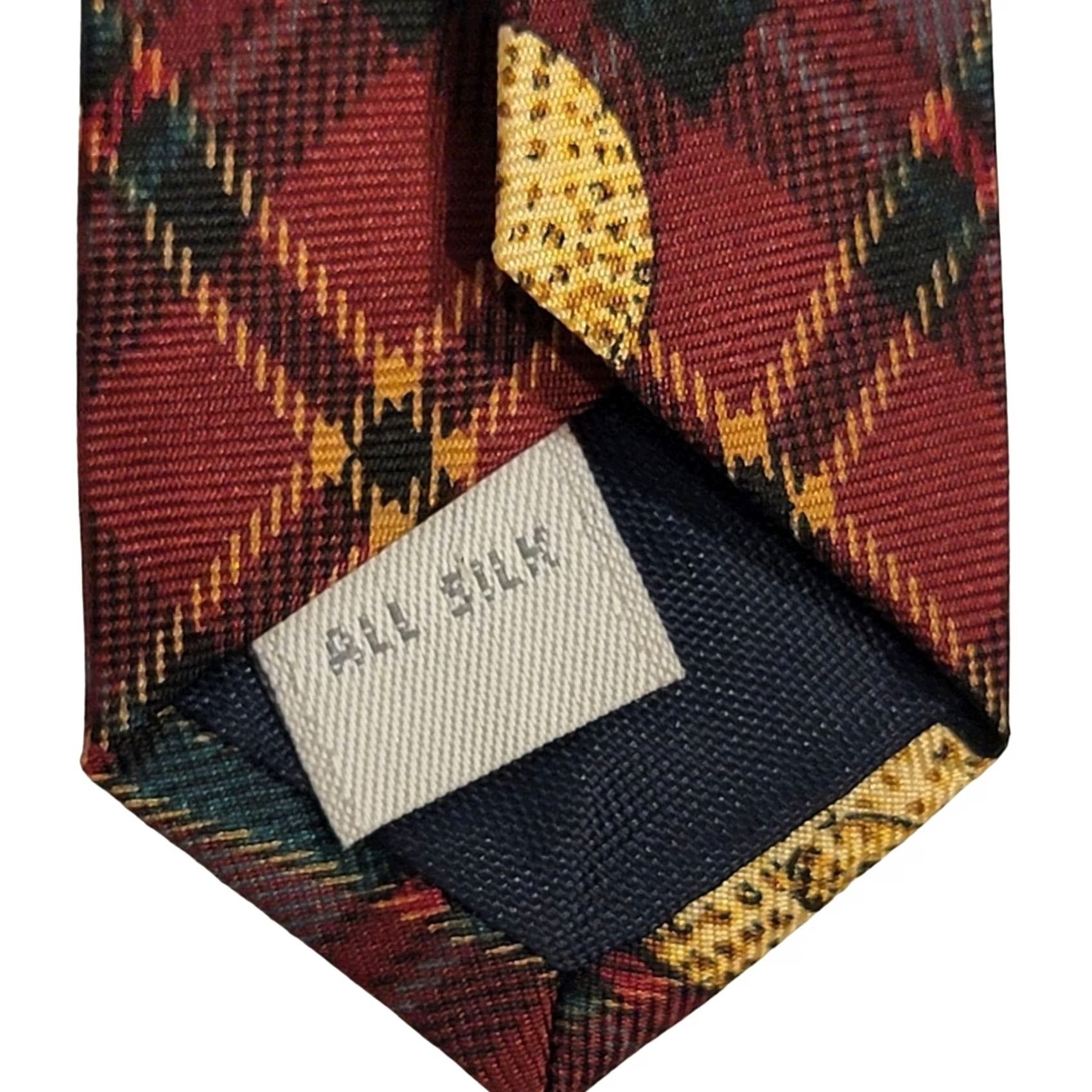 Pierre Cardin Pierre Cardin Designer Silk Tie Red Green Christmas Golf Balls Mens Necktie Size ONE SIZE - 6 Thumbnail