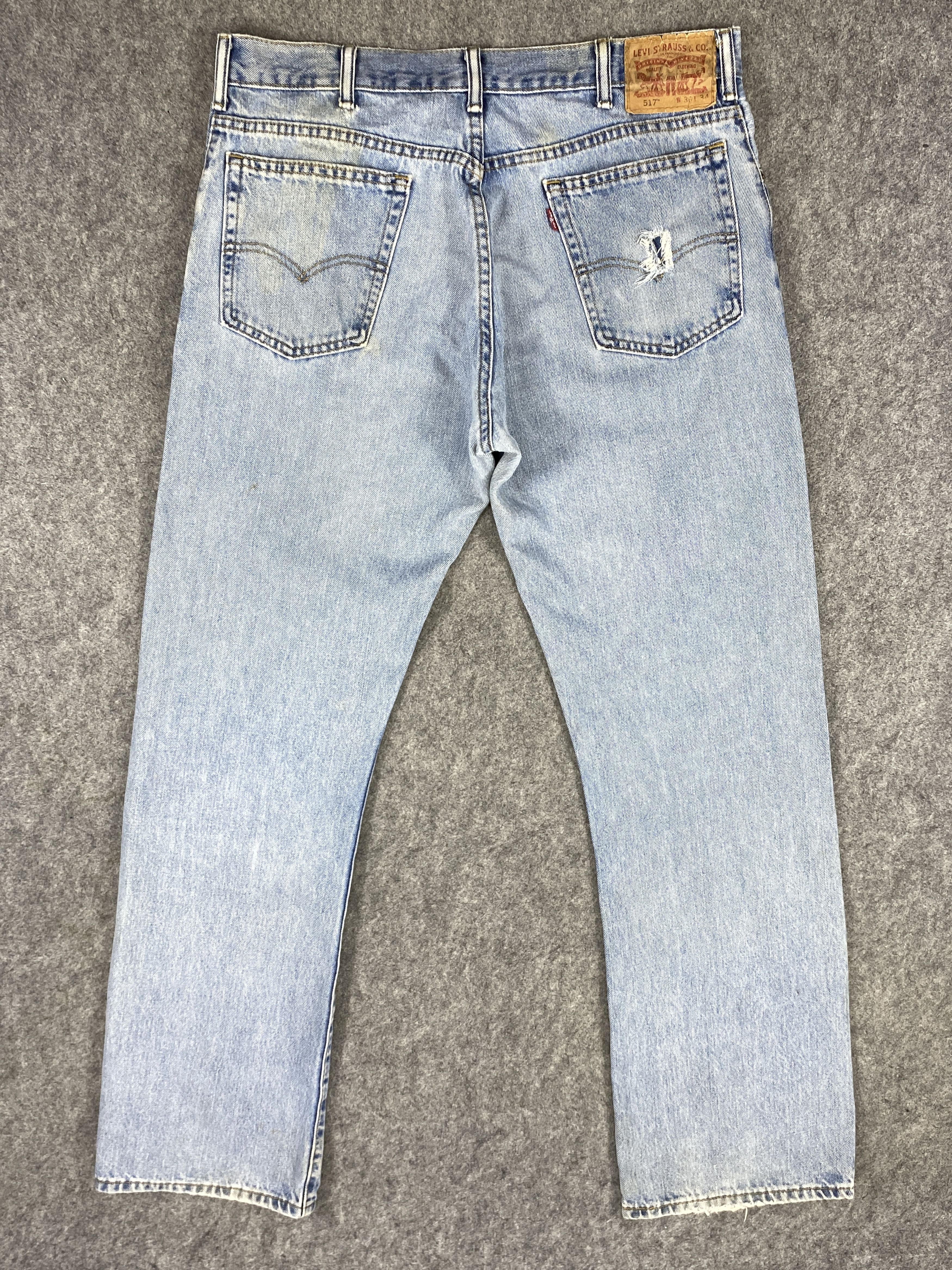 Levi's Light Blue Wash Vintage Levi's 517 Flare 35x34.5 -JN1749 Size US 35 - 2 Thumbnail