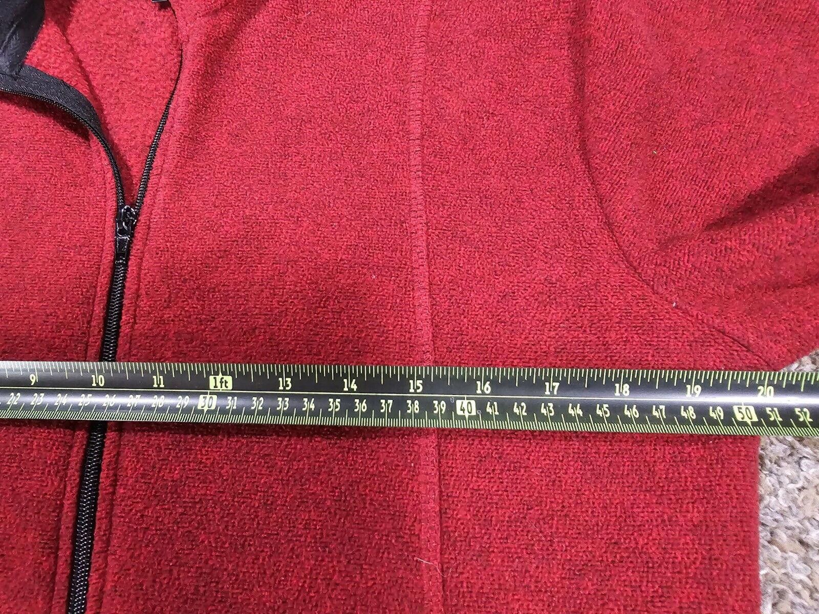 Designer Alps Red Fleece Jacket Full Zip Medium Pocket Size M / US 6-8 / IT 42-44 - 6 Thumbnail