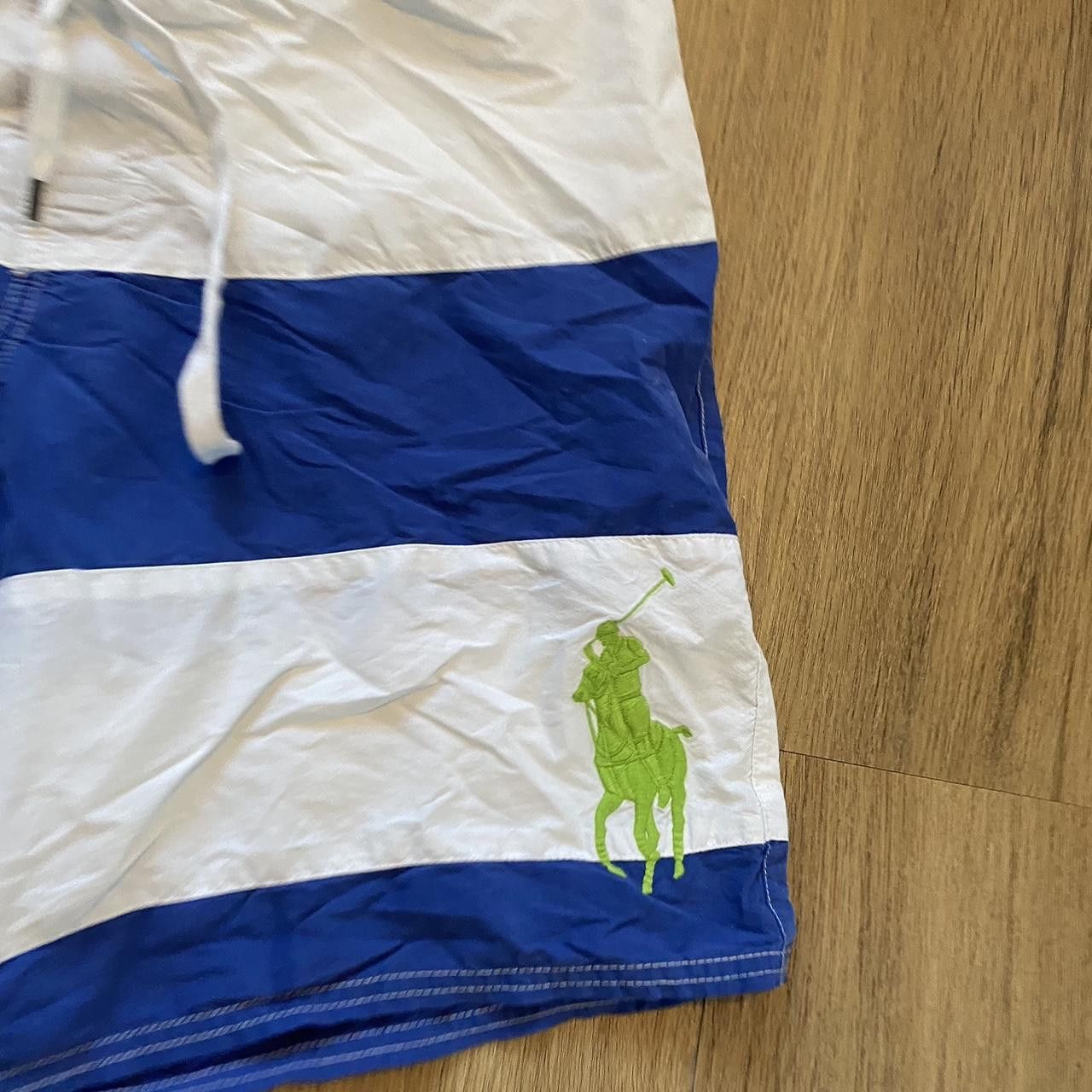Polo Ralph Lauren Blue and white Ralph Lauren swim trunks Sportswear Size US M / EU 48-50 / 2 - 2 Thumbnail