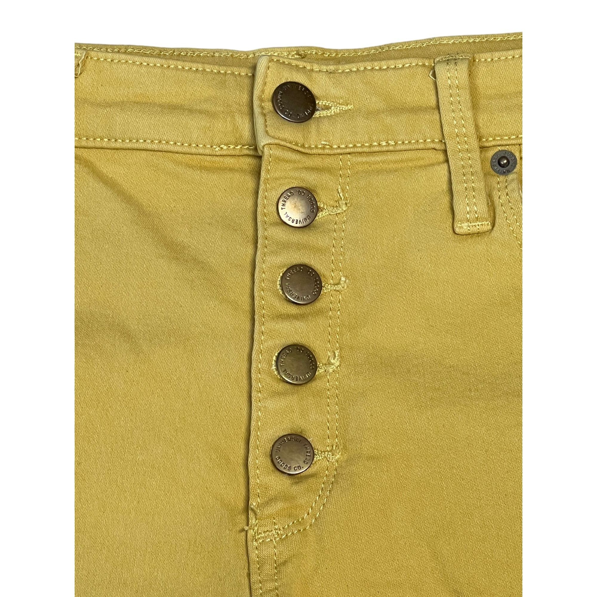 Other Universal Thread High Rise Midi Shorts Denim Mustard Yellow Size 29" - 2 Thumbnail