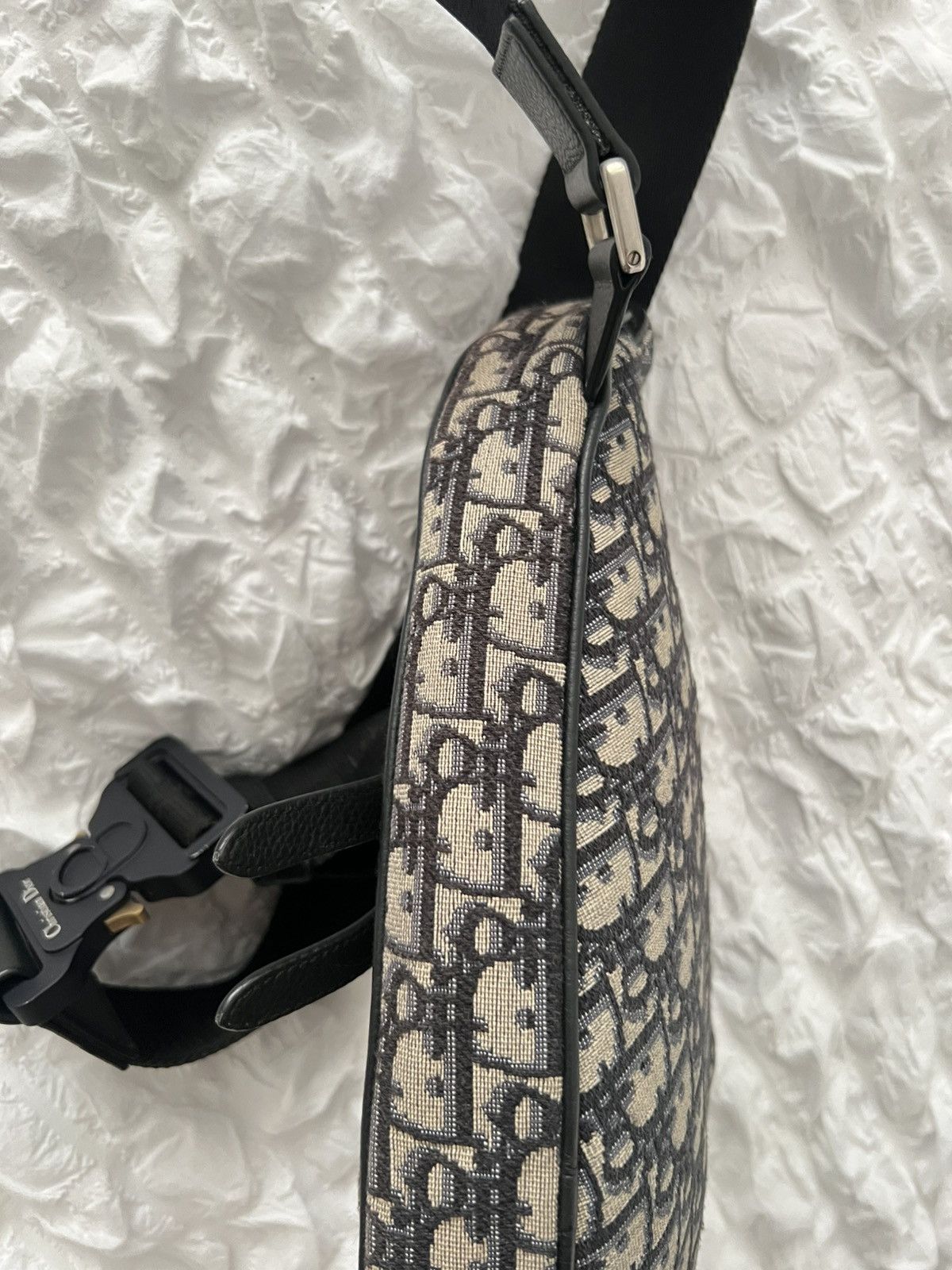 Dior Dior Saddle Bag Beige and Black Dior Oblique Jacquard Size ONE SIZE - 16 Thumbnail